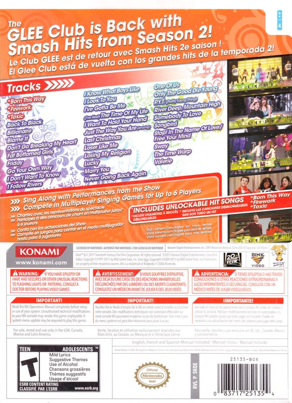 Karaoke Revolution Glee: Volume 3 Wii - Video Game - Used - CaveGamers - Image 2