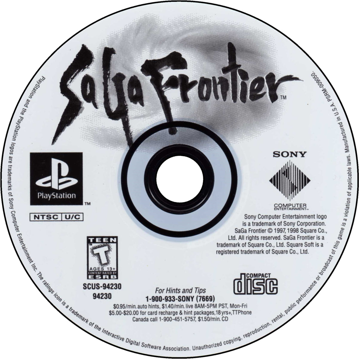 Saga Frontier Playstation - Video Game - Used - CaveGamers - Image 3