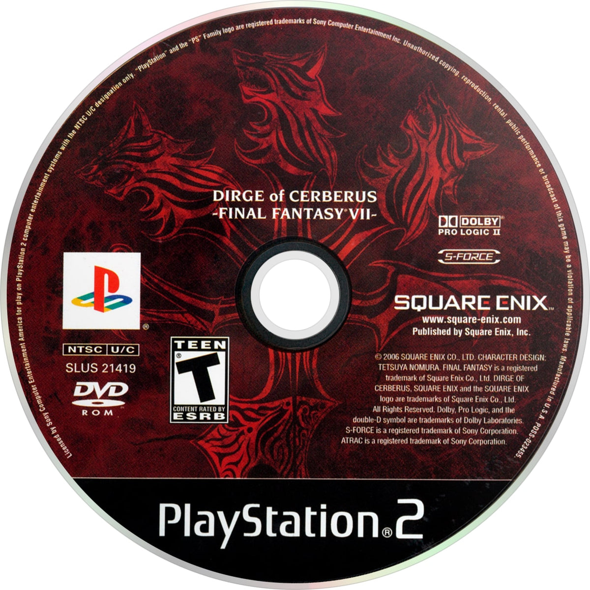 Final Fantasy VII Dirge Of Cerberus PS2 - Video Game - Used - CaveGamers - Image 3