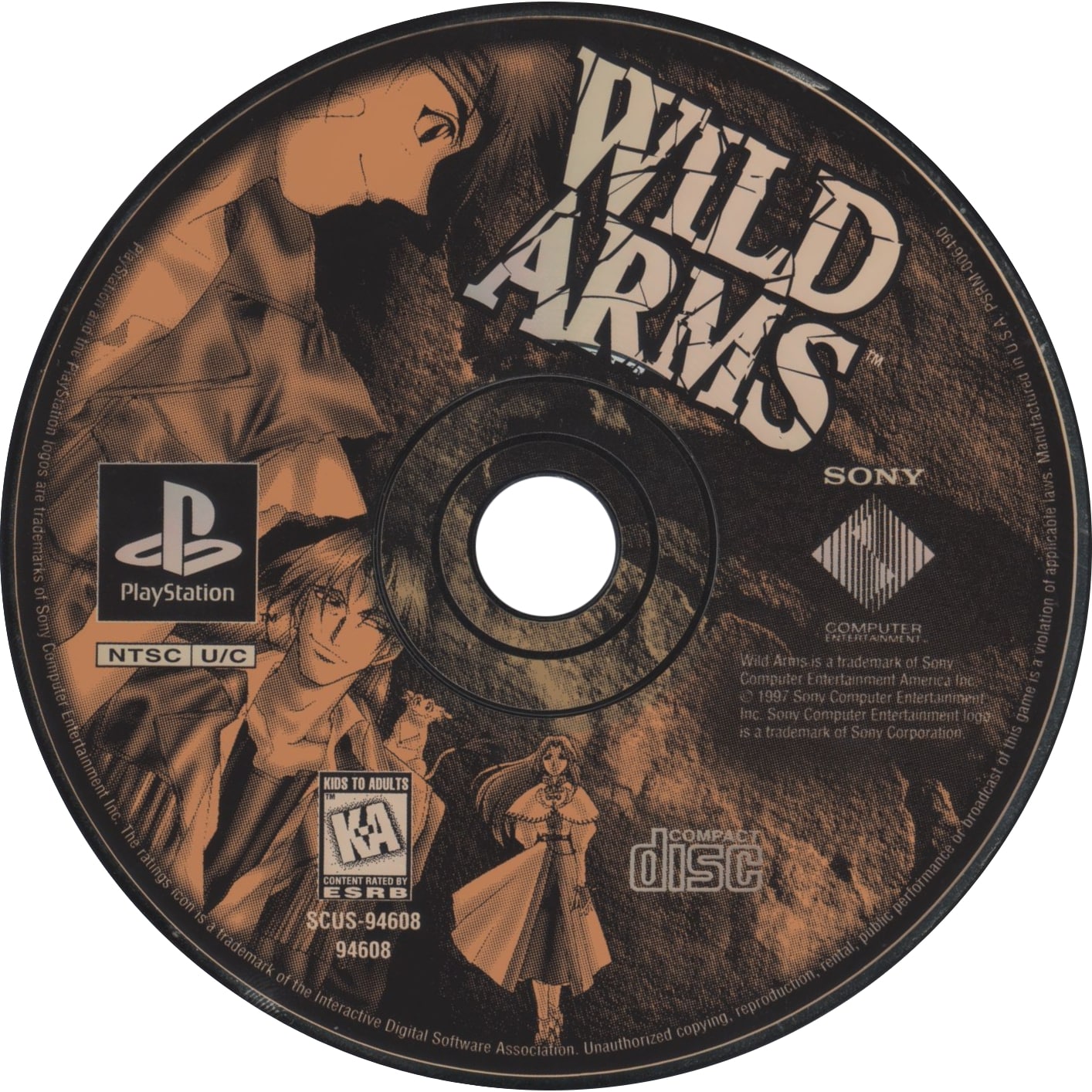 Wild Arms Playstation - Video Game - Used - CaveGamers - Image 3