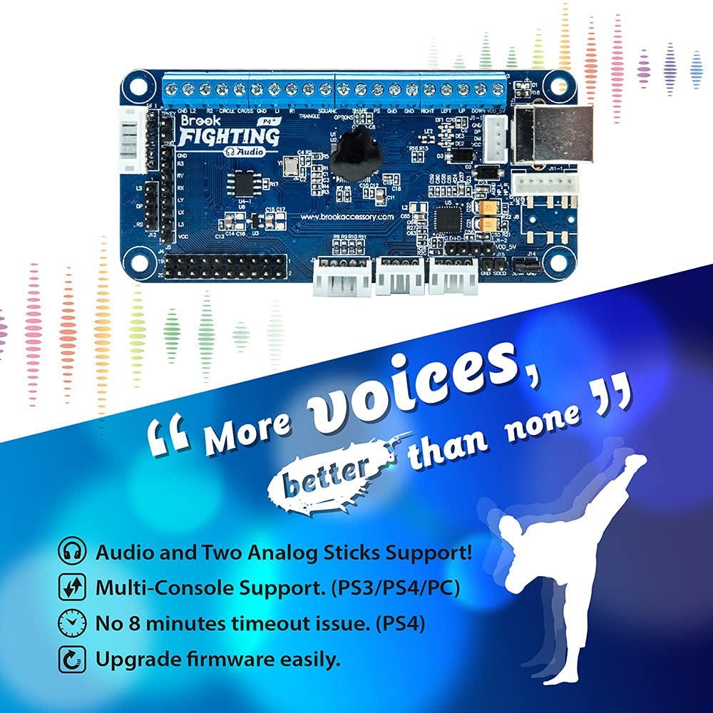 Brook PS4+ Audio Fighting Board - Pre-installed header version - Video Game Accessory - New - CaveGamers - Image 3