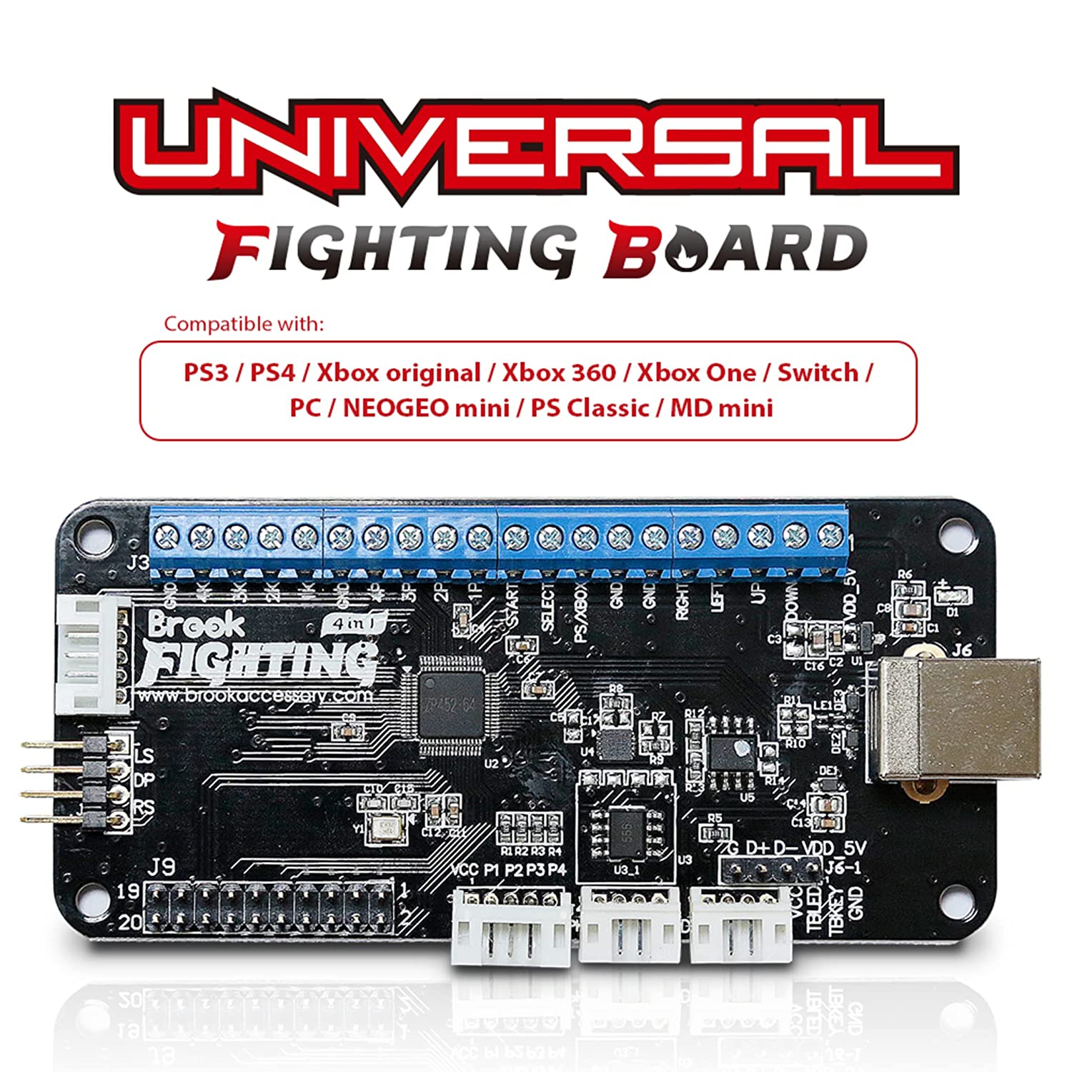 Universal Fighting Board with Headers - Video Game Accessory - New - CaveGamers - Image 3