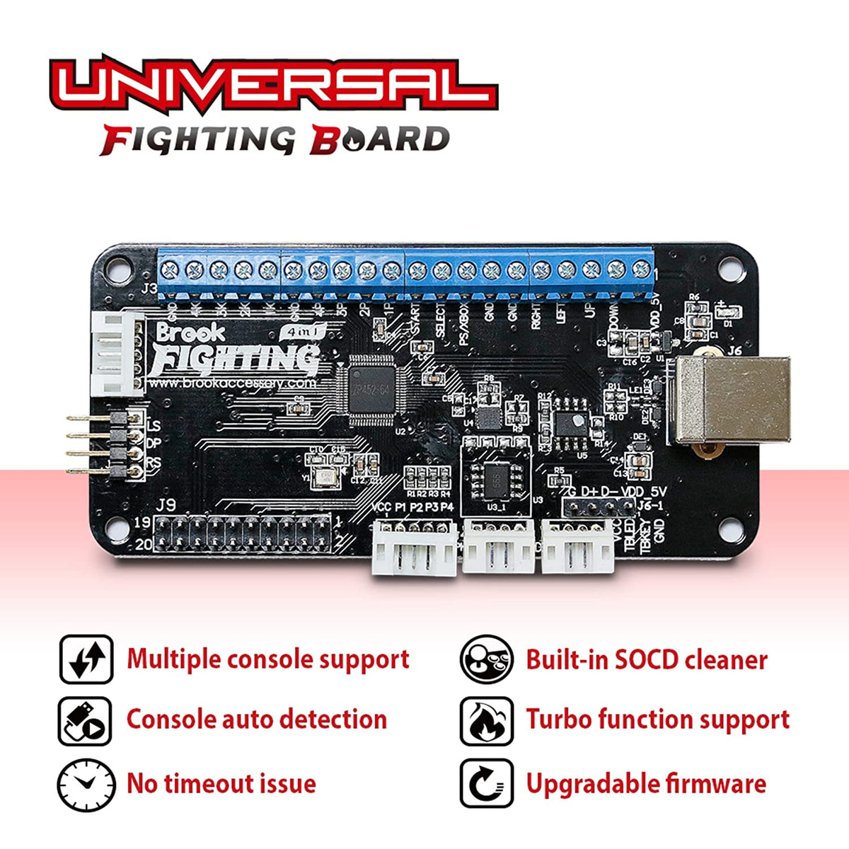 Universal Fighting Board with Headers - Video Game Accessory - New - CaveGamers - Image 4