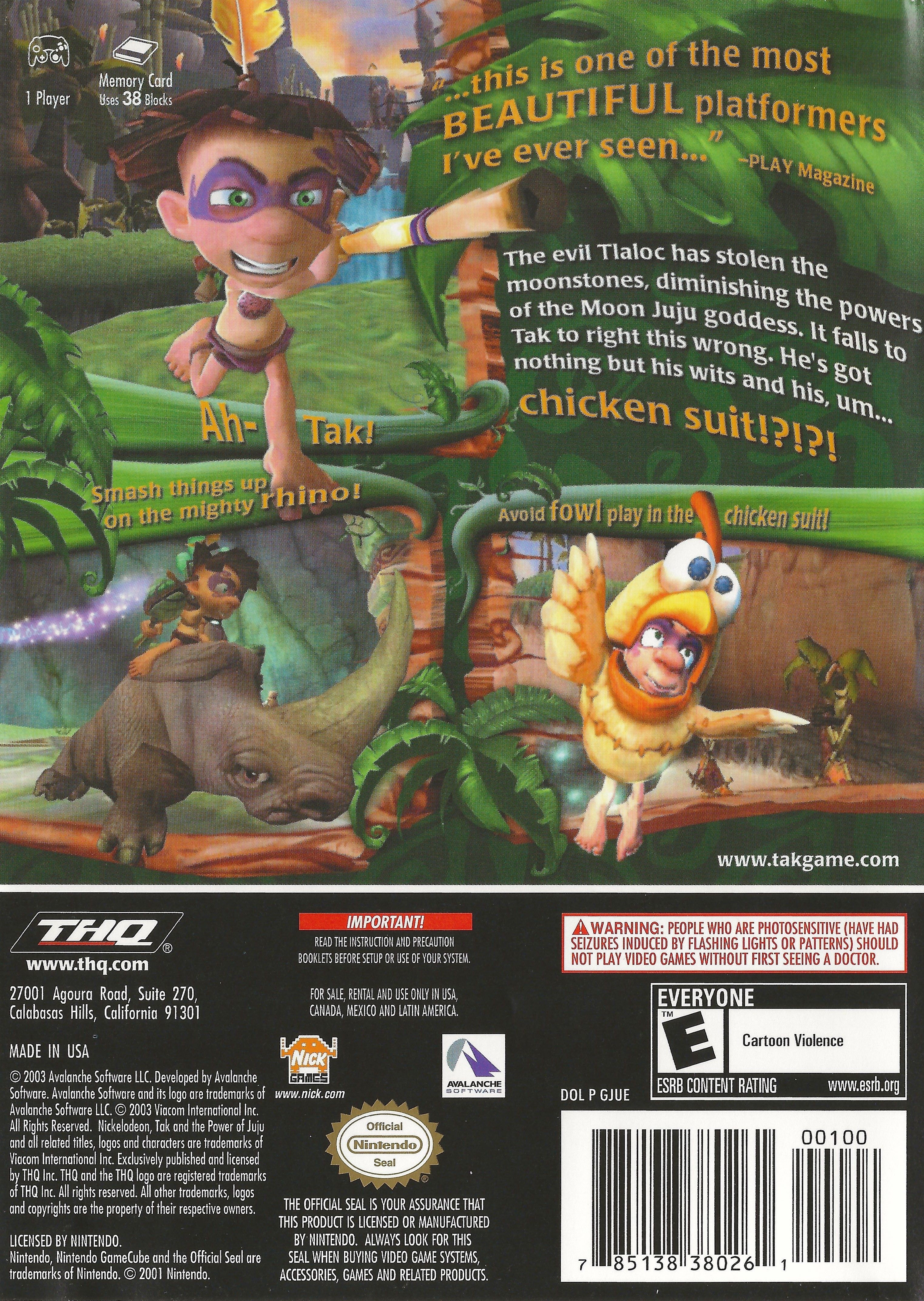 Tak And The Power Of JuJu GameCube - Video Game - Used - CaveGamers - Image 2