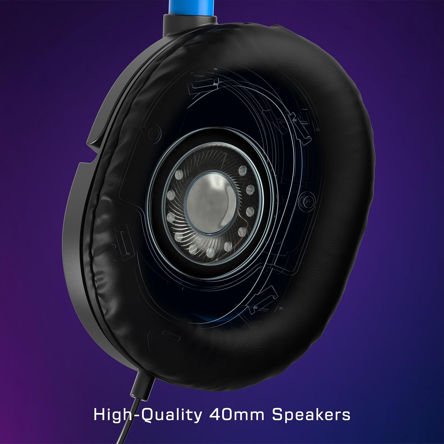 Turtle Beach Recon 50P Headset - Blue/Black Multiple - Video Game Accessory - New - CaveGamers - Image 6