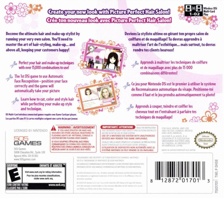 Picture Perfect Hair Salon DS - Video Game - Used - CaveGamers - Image 2