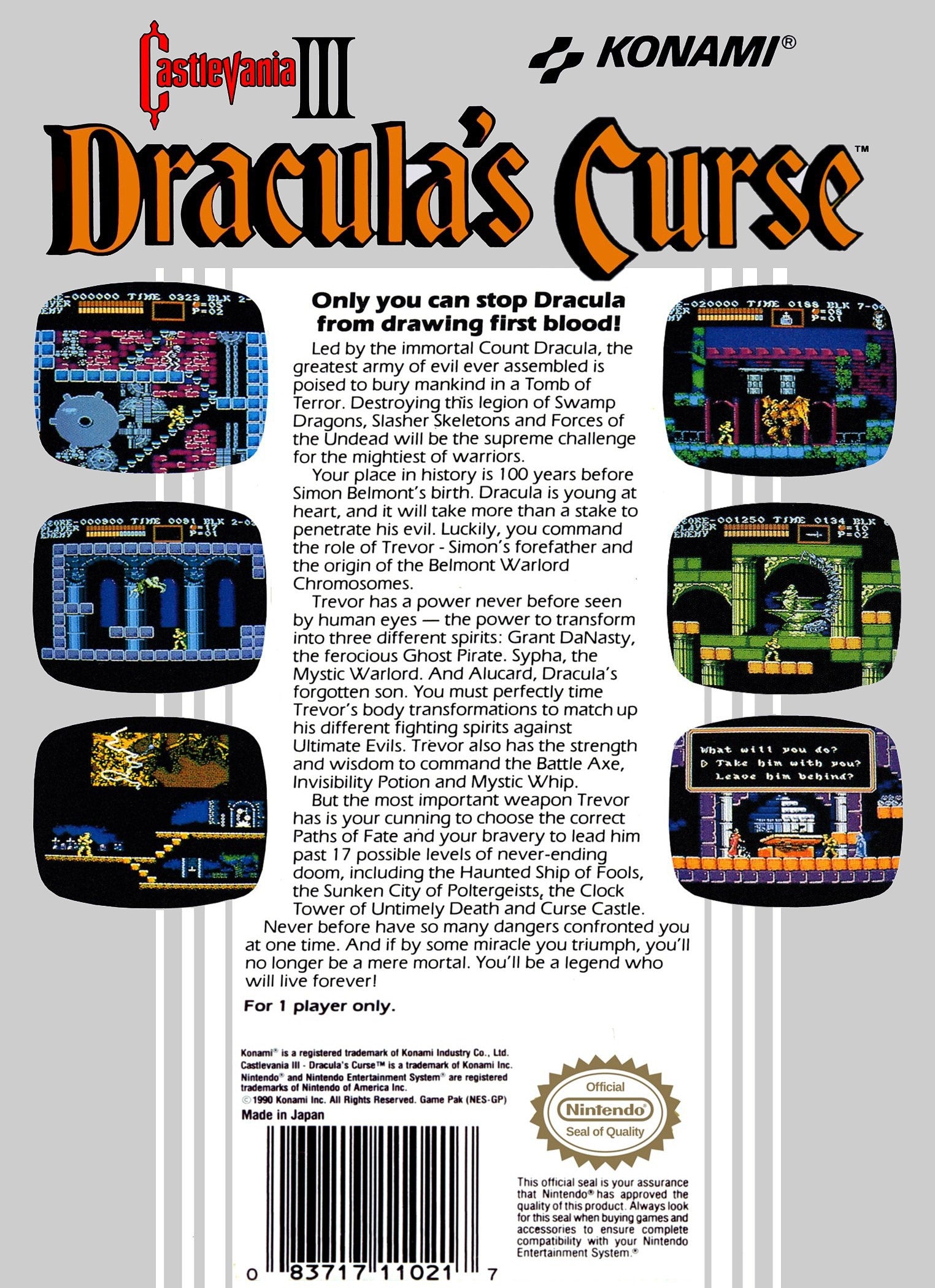 Castlevania III: Dracula's Curse NES - Video Game - Used - CaveGamers - Image 2