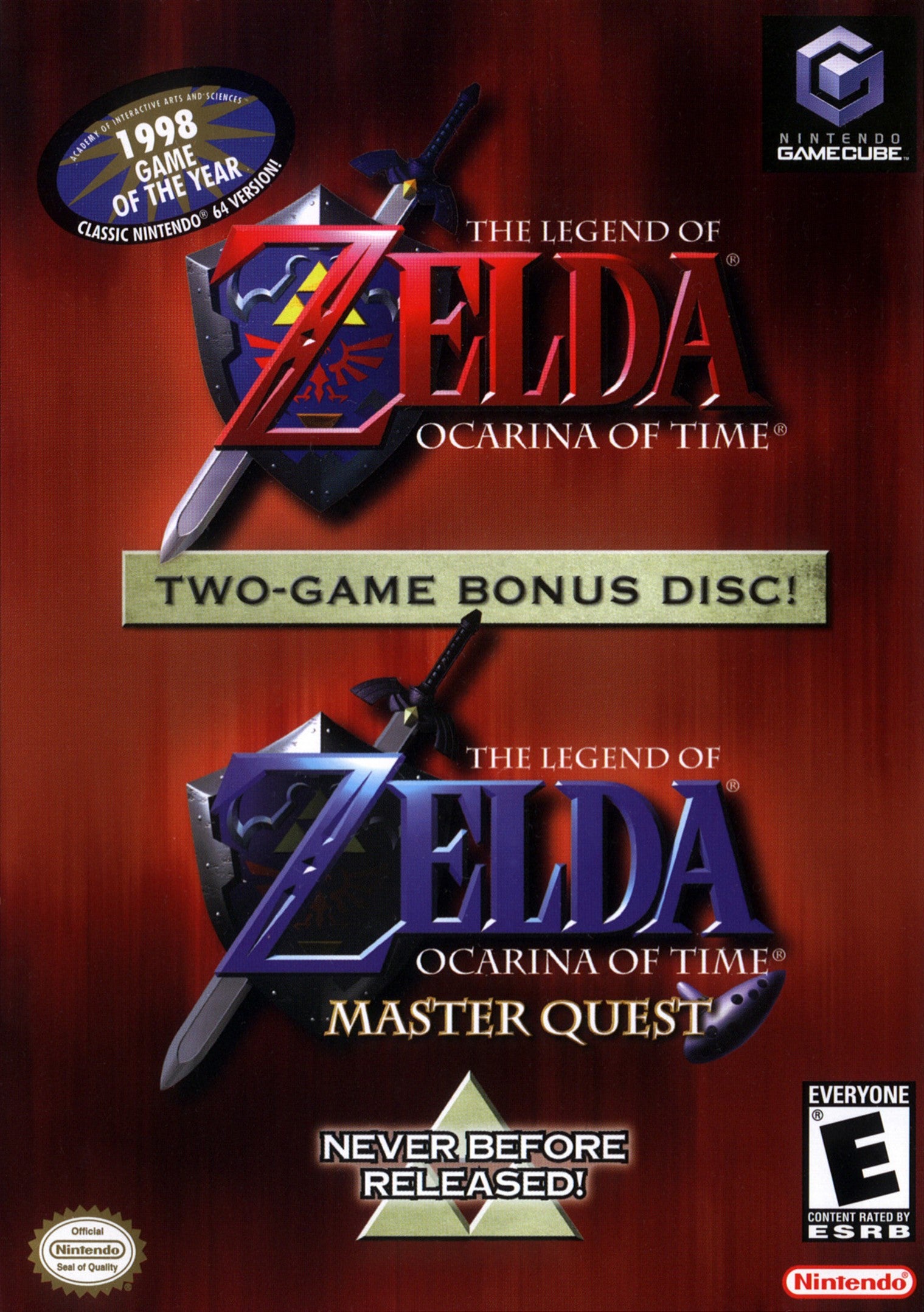 The Legend of Zelda: Ocarina of Time + Master Quest GameCube - Video Game - Used - CaveGamers