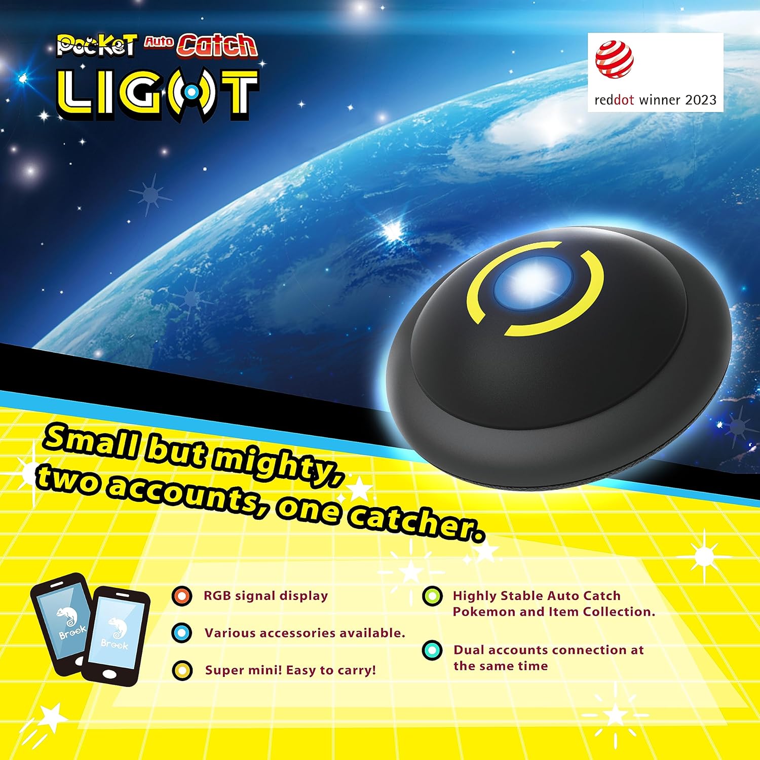 Pocket Auto Catch Light Pokemon Go - Video Game Accessory - New - CaveGamers - Image 4