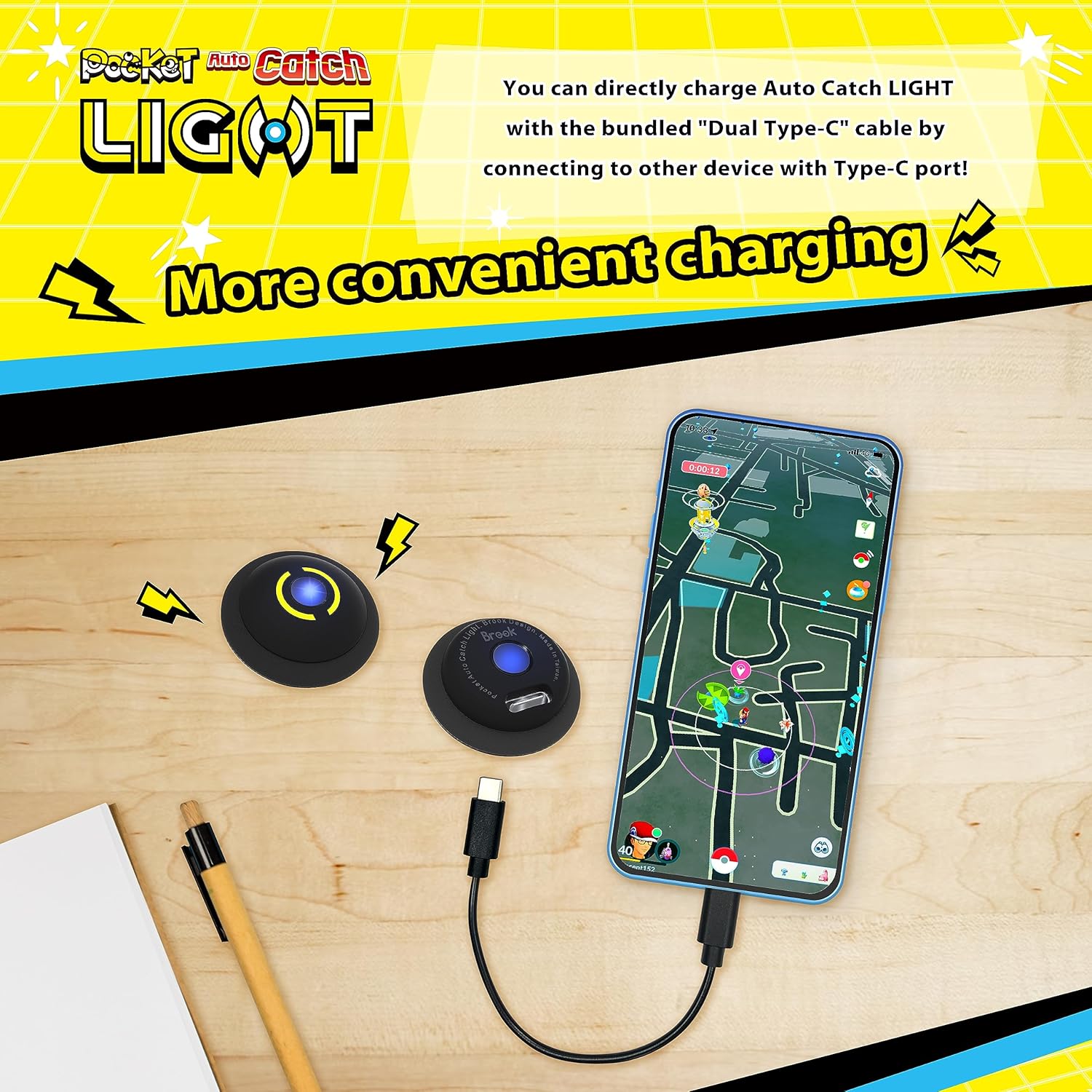 Pocket Auto Catch Light Pokemon Go - Video Game Accessory - New - CaveGamers - Image 9