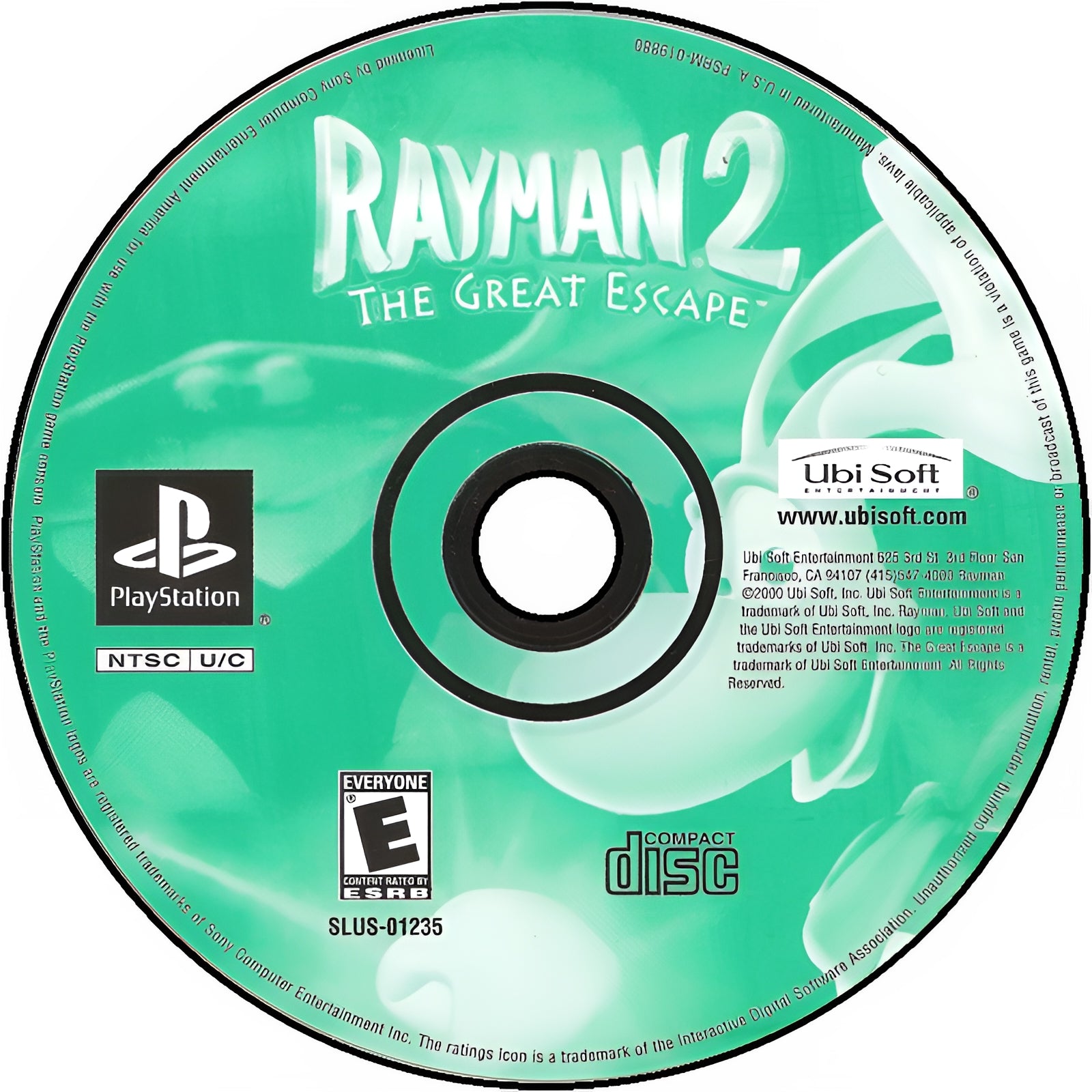 Rayman 2: The Great Escape Playstation - Video Game - Used - CaveGamers - Image 3
