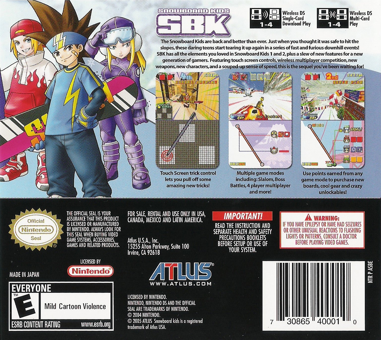 SBK: Snowboard Kids - Video Game - Used - CaveGamers - Image 2