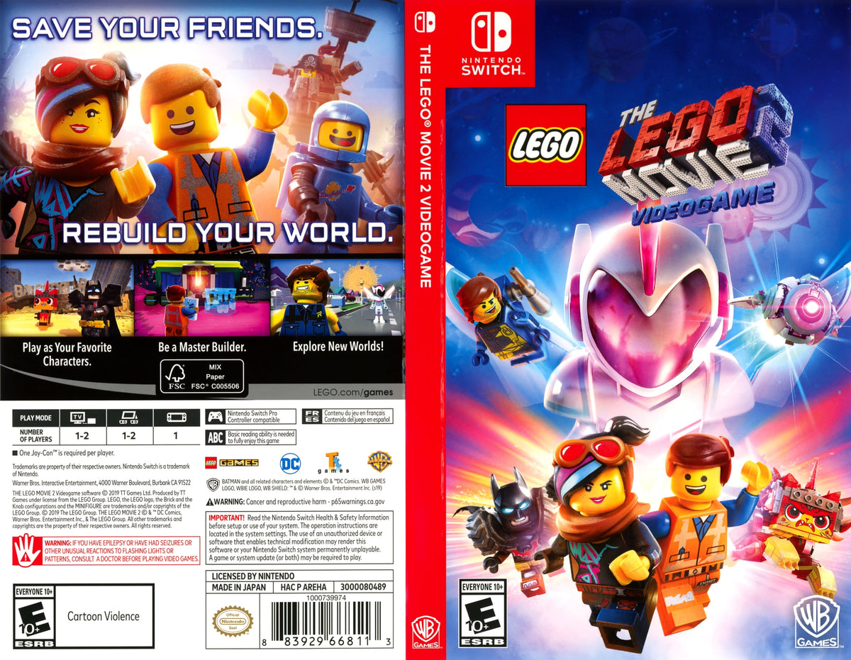 LEGO Movie 2 Videogame Switch - Video Game - Used - CaveGamers - Image 3
