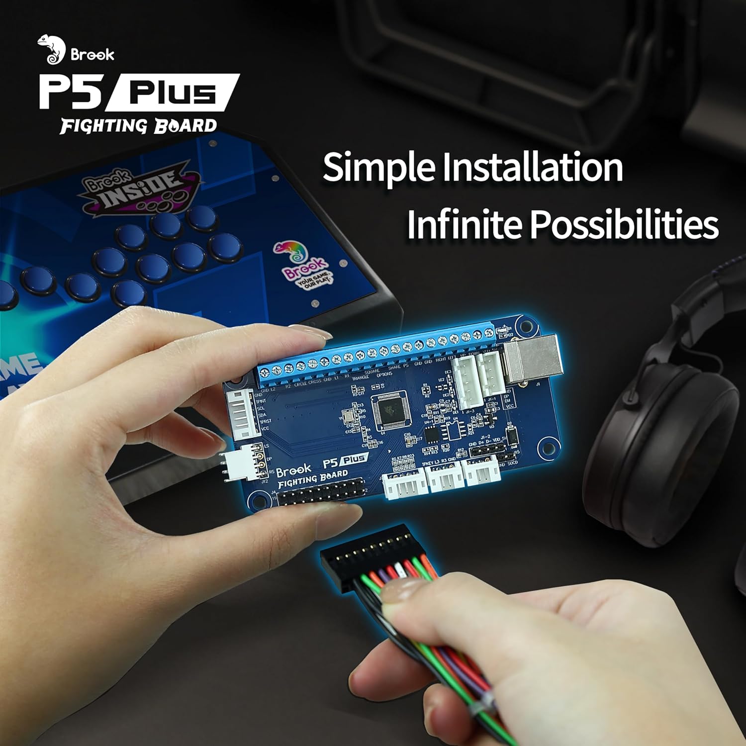 Brook P5 Plus Fighting board - Video Game Accessory - New - CaveGamers - Image 4