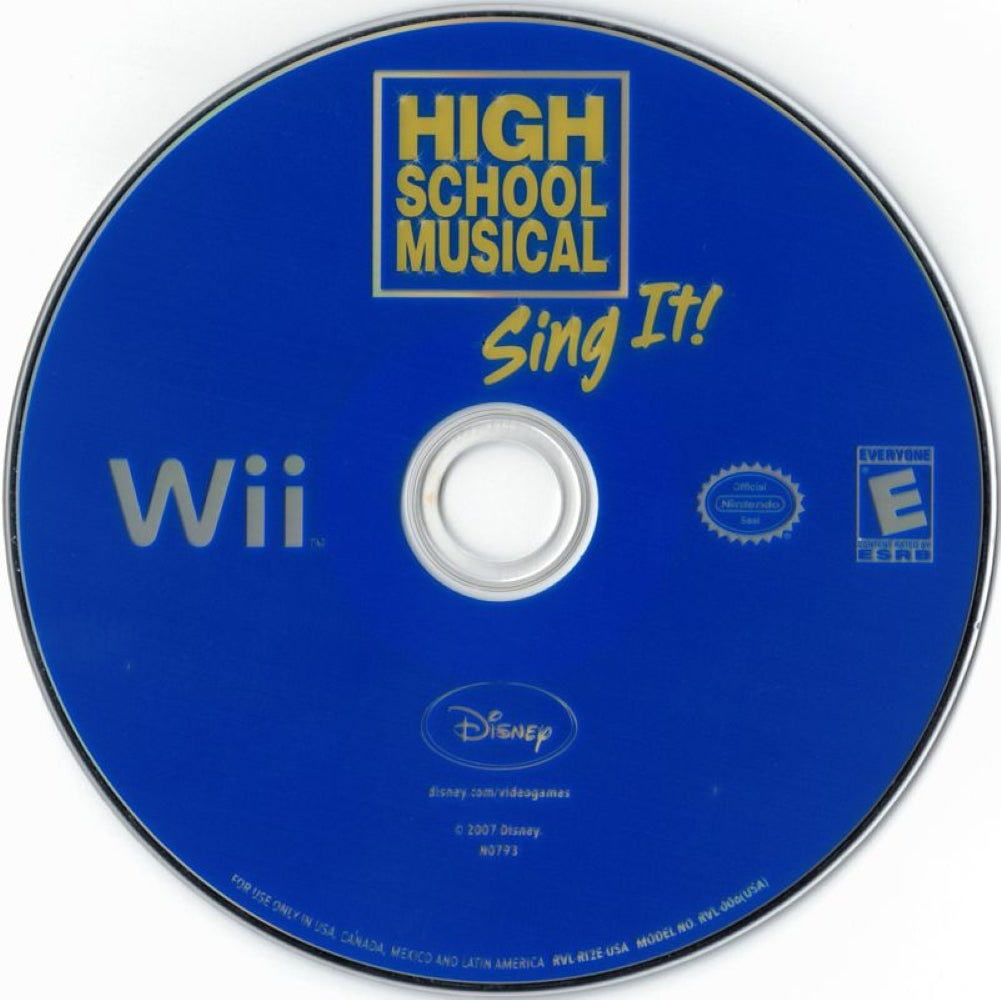 High School Musical Sing It Game Only Wii - Video Game - Used - CaveGamers - Image 3