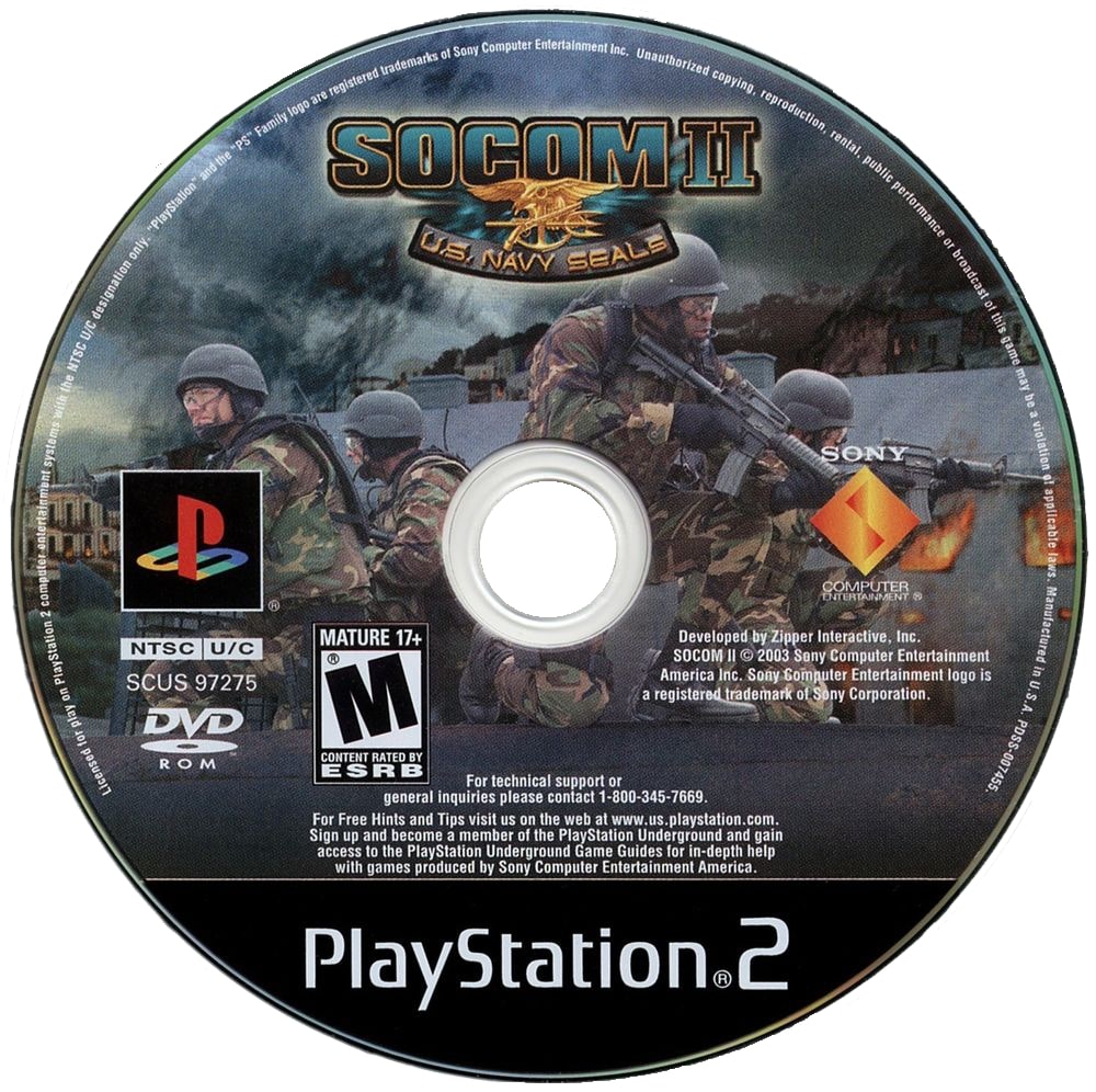 SOCOM II U.S. Navy Seals PS2 - Video Game - Used - CaveGamers - Image 3