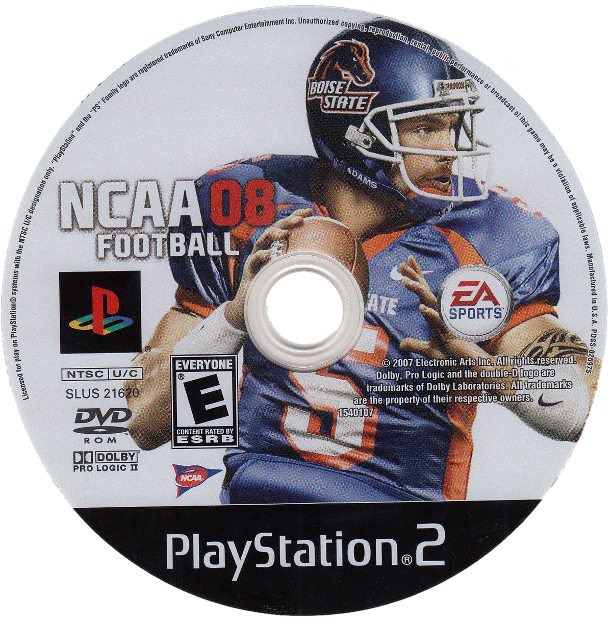 NCAA Football 08 PS2 - Video Game - Used - CaveGamers - Image 3