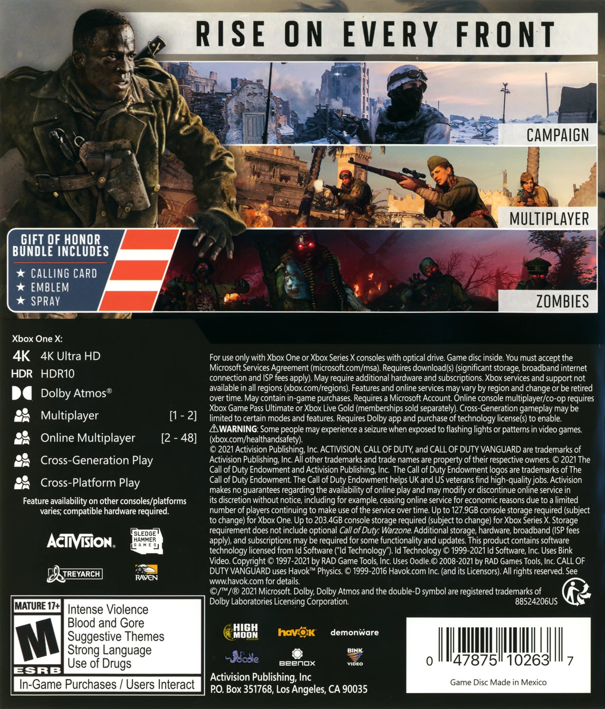 Call Of Duty: Vanguard Xbox One - Video Game - Used - CaveGamers - Image 2
