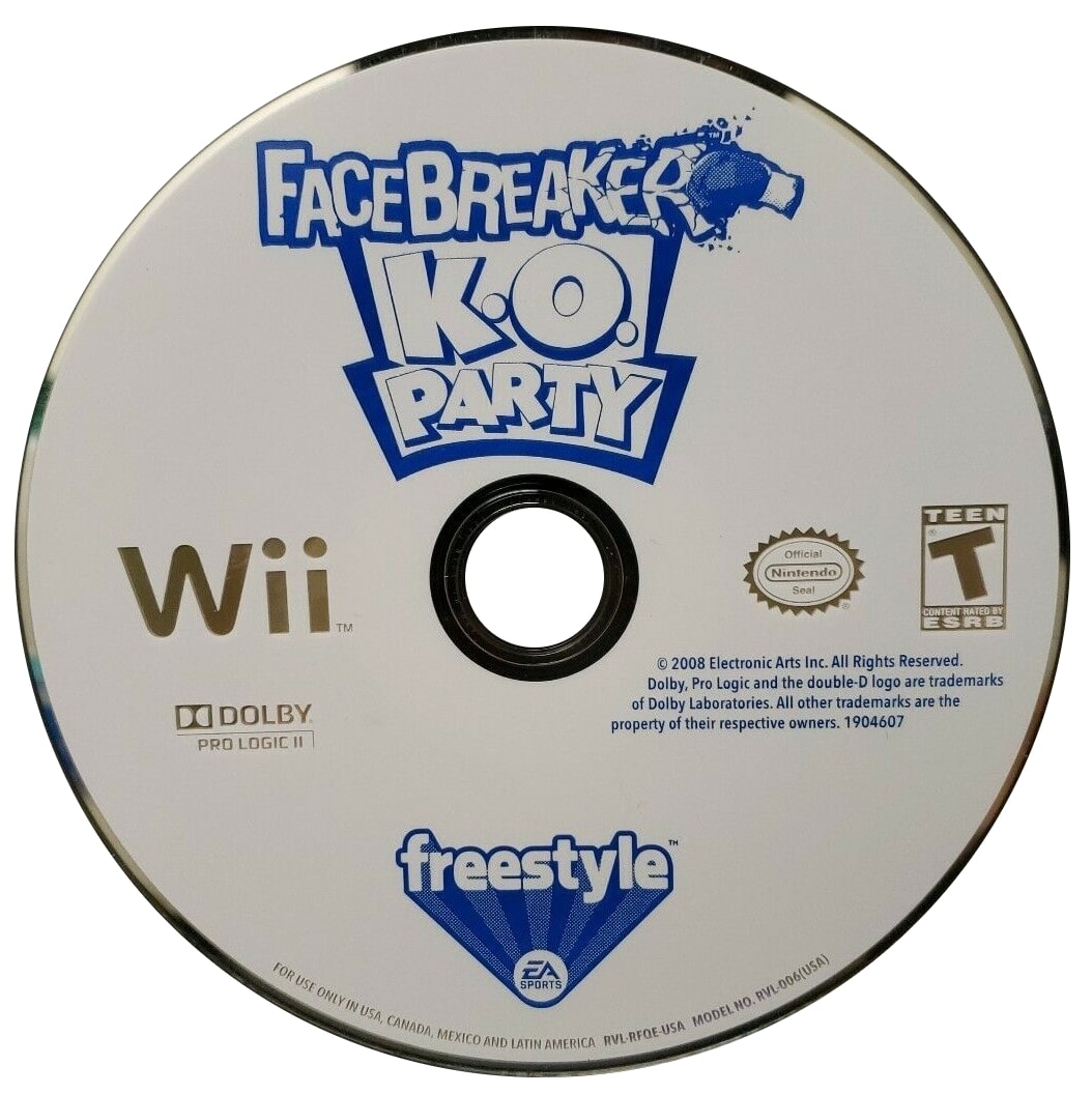 FaceBreaker K.O. Party Wii - Video Game - Used - CaveGamers - Image 3