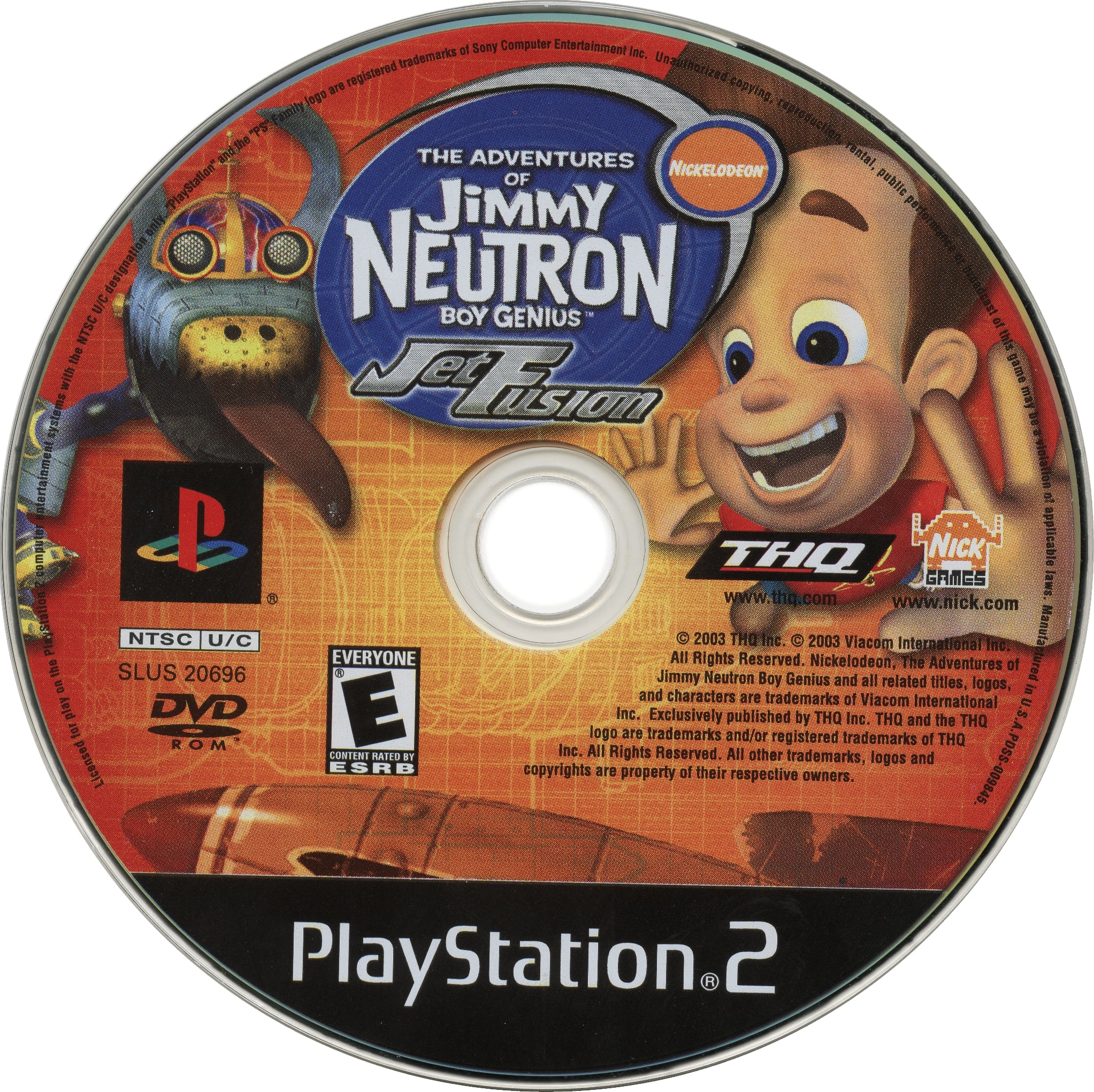 Jimmy Neutron Boy Genius: Jet Fusion PS2 - Video Game - Used - CaveGamers - Image 3