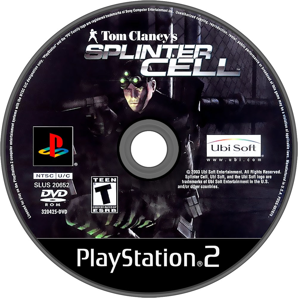 Tom Clancy's Splinter Cell PS2 - Video Game - Used - CaveGamers - Image 3