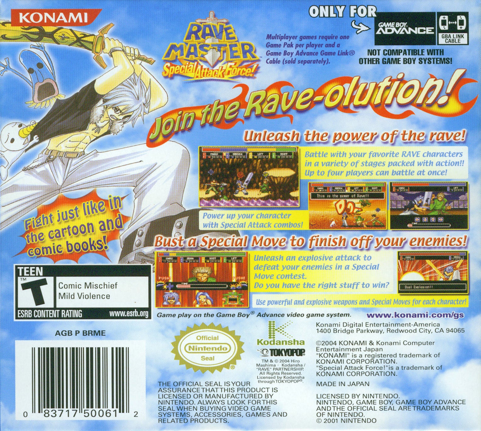 Rave Master Special Attack Force Game Boy Advance - Video Game - Used - CaveGamers - Image 2