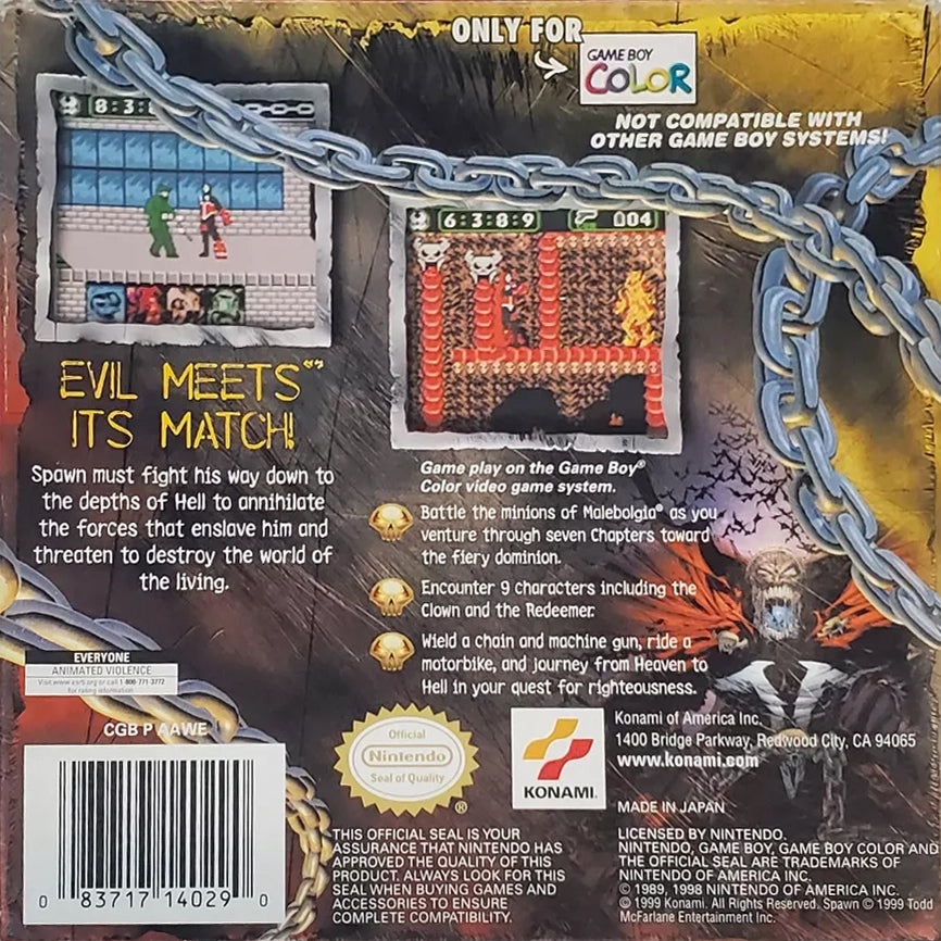 Spawn Game Boy Color - Video Game - Used - CaveGamers - Image 2