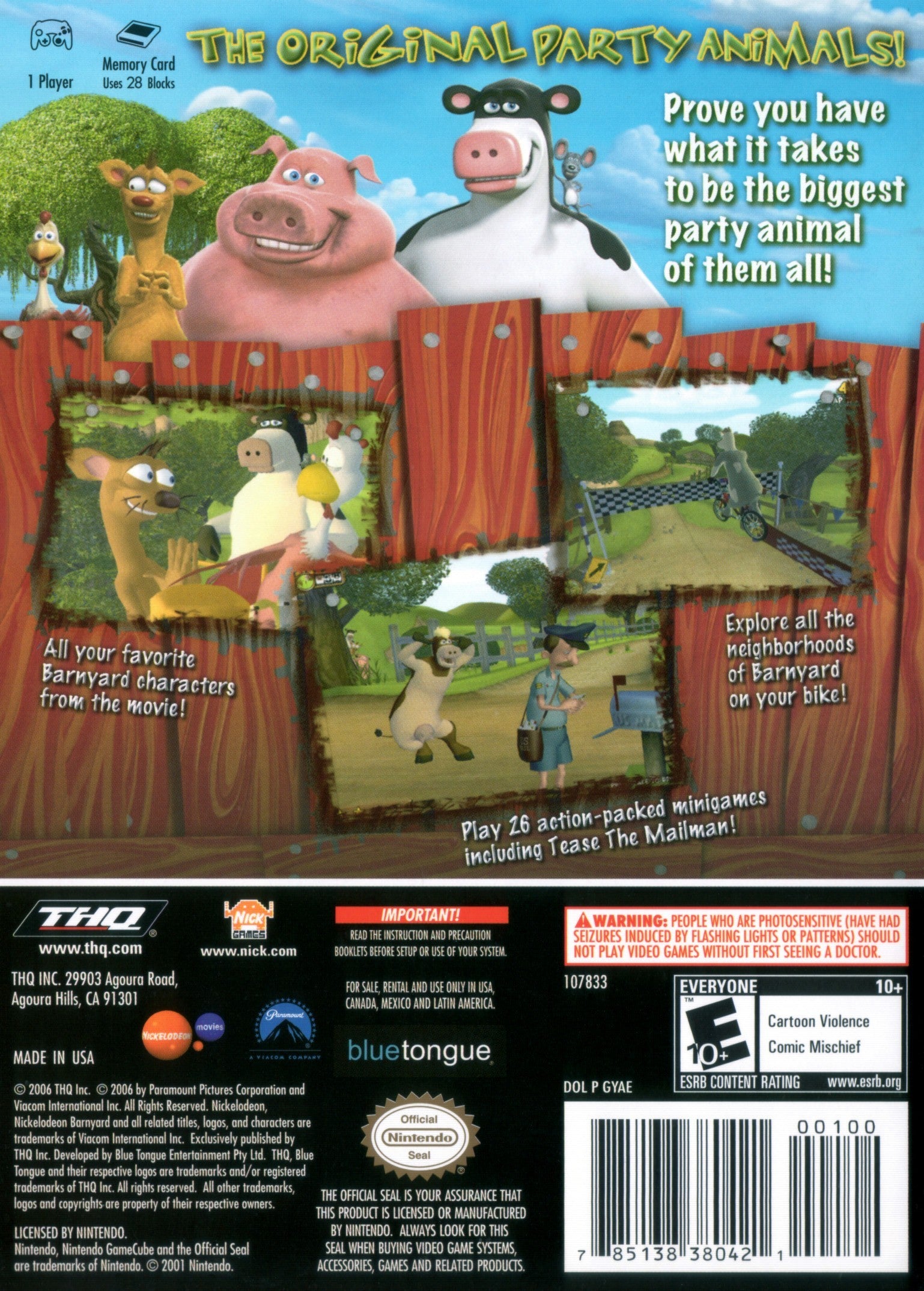 Barnyard GameCube - Video Game - Used - CaveGamers - Image 2