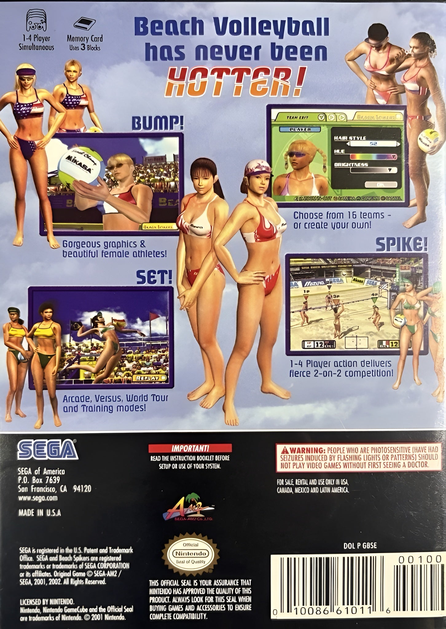 Beach Spikers GameCube - Video Game - Used - CaveGamers - Image 2