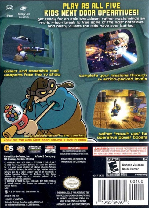Codename Kids Next Door Operation VIDEOGAME GameCube - Video Game - Used - CaveGamers - Image 2