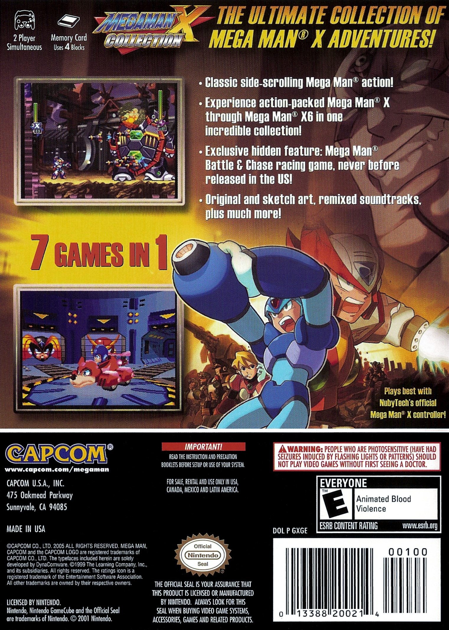 Mega Man X Collection GameCube - Video Game - Used - CaveGamers - Image 2