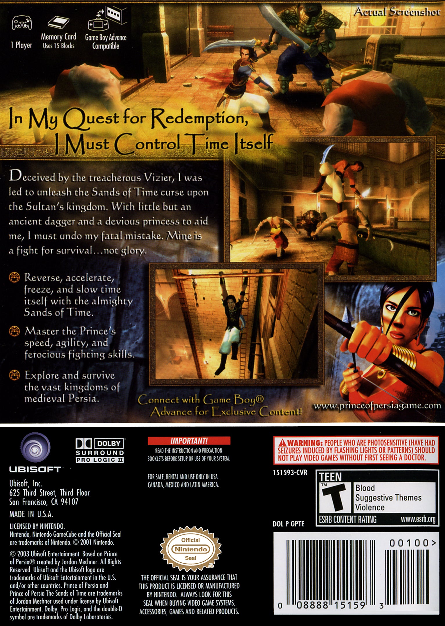 Prince of Persia Sands of Time