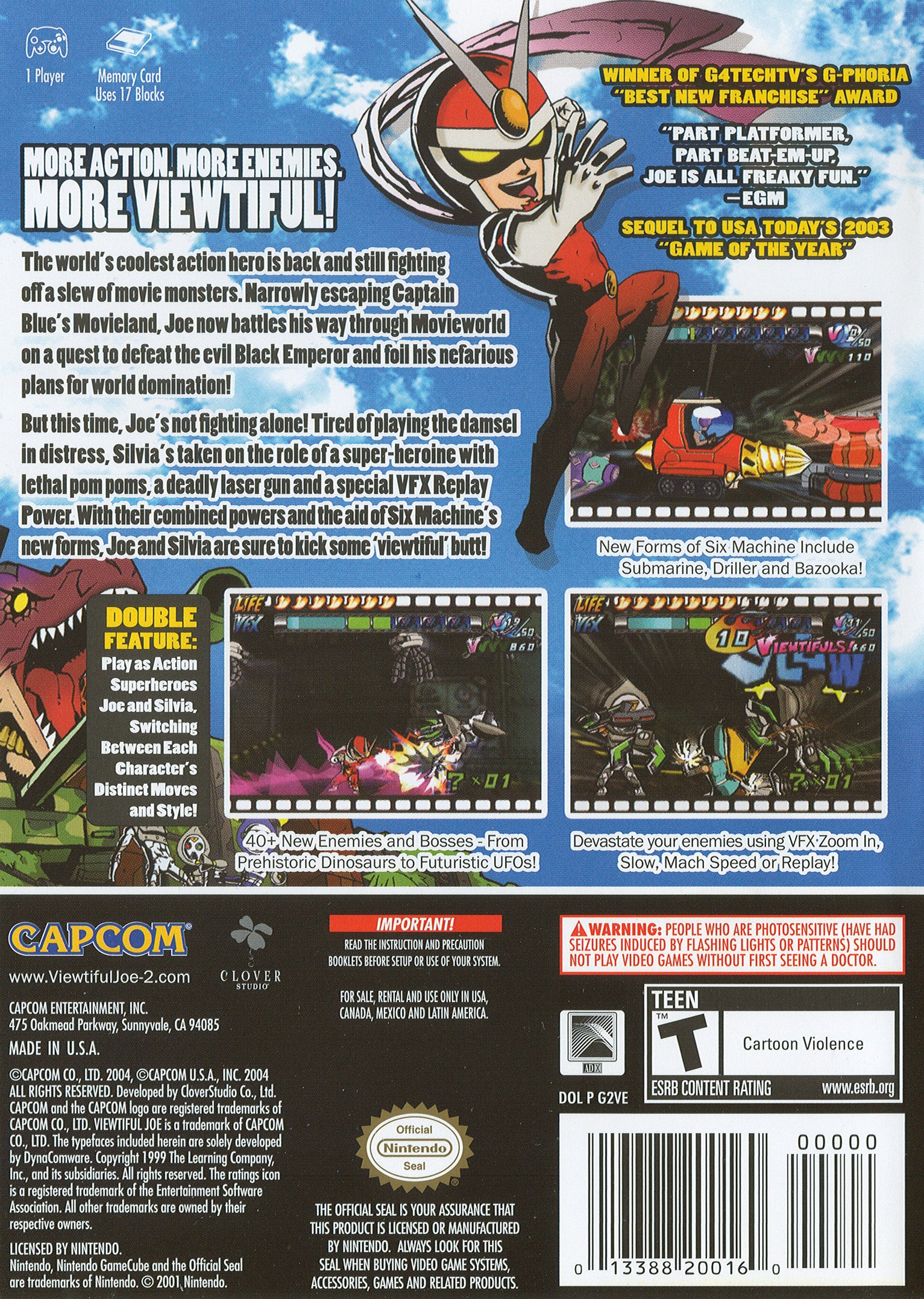 Viewtiful Joe 2 GameCube - Video Game - Used - CaveGamers - Image 2