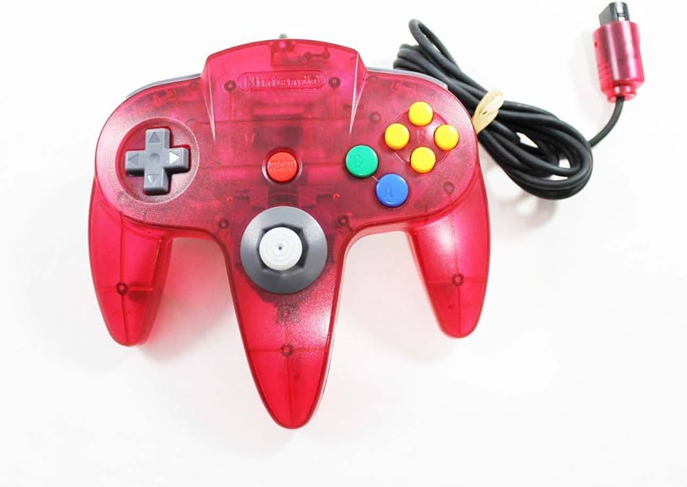 Nintendo 64 Console - Watermelon Red N64 - Video Game System - Used - CaveGamers - Image 3