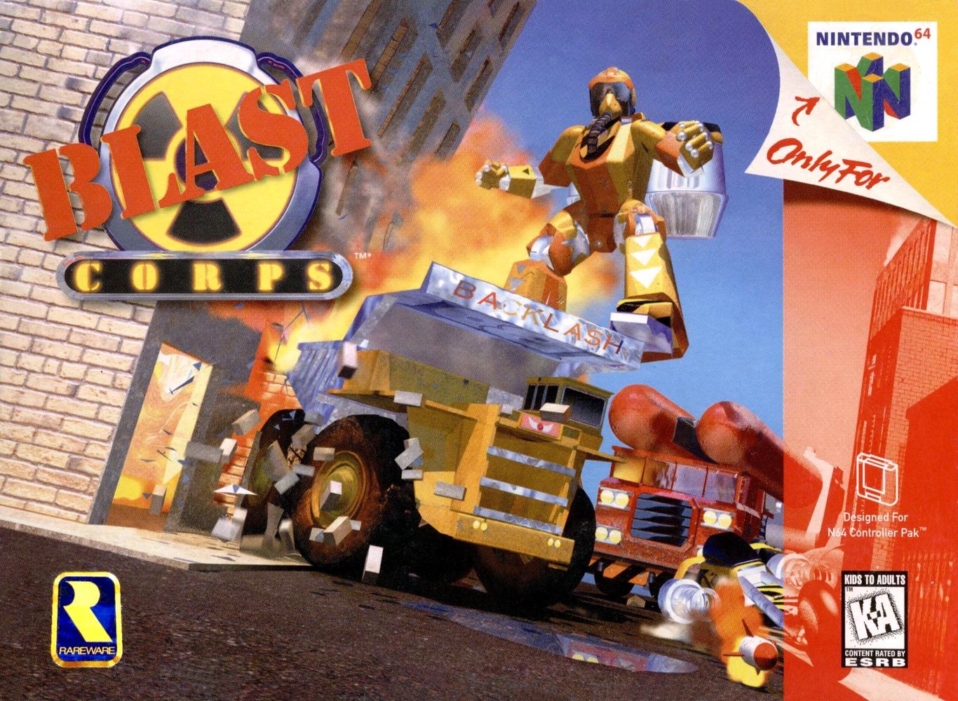Blast Corps N64 - Video Game - Used - CaveGamers