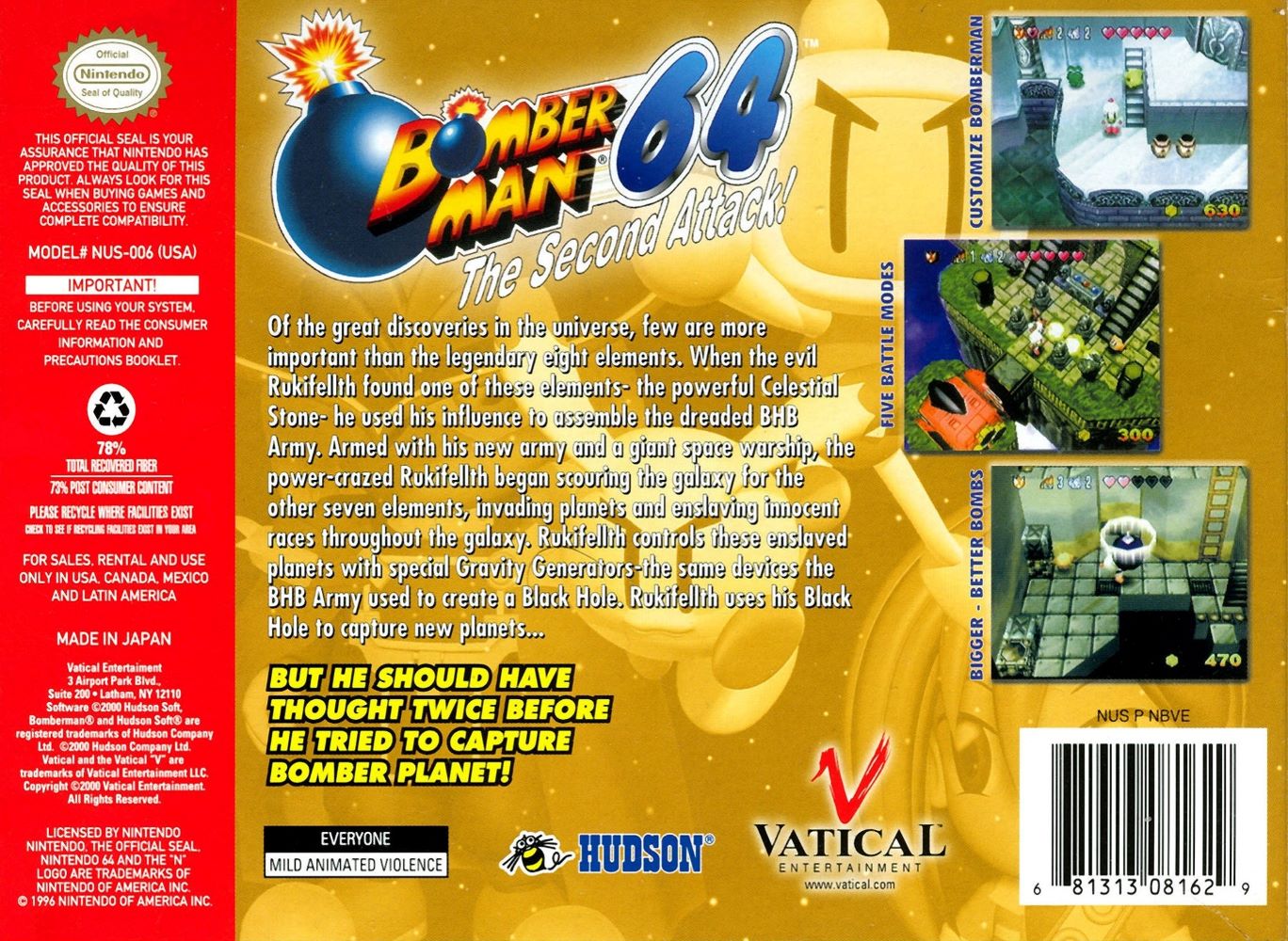 Bomberman 64 Second Attack