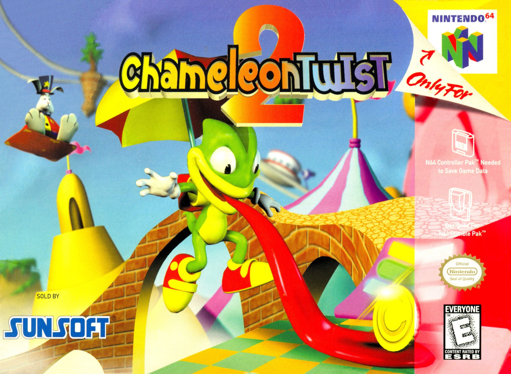Chameleon Twist 2 N64 - Video Game - Used - CaveGamers