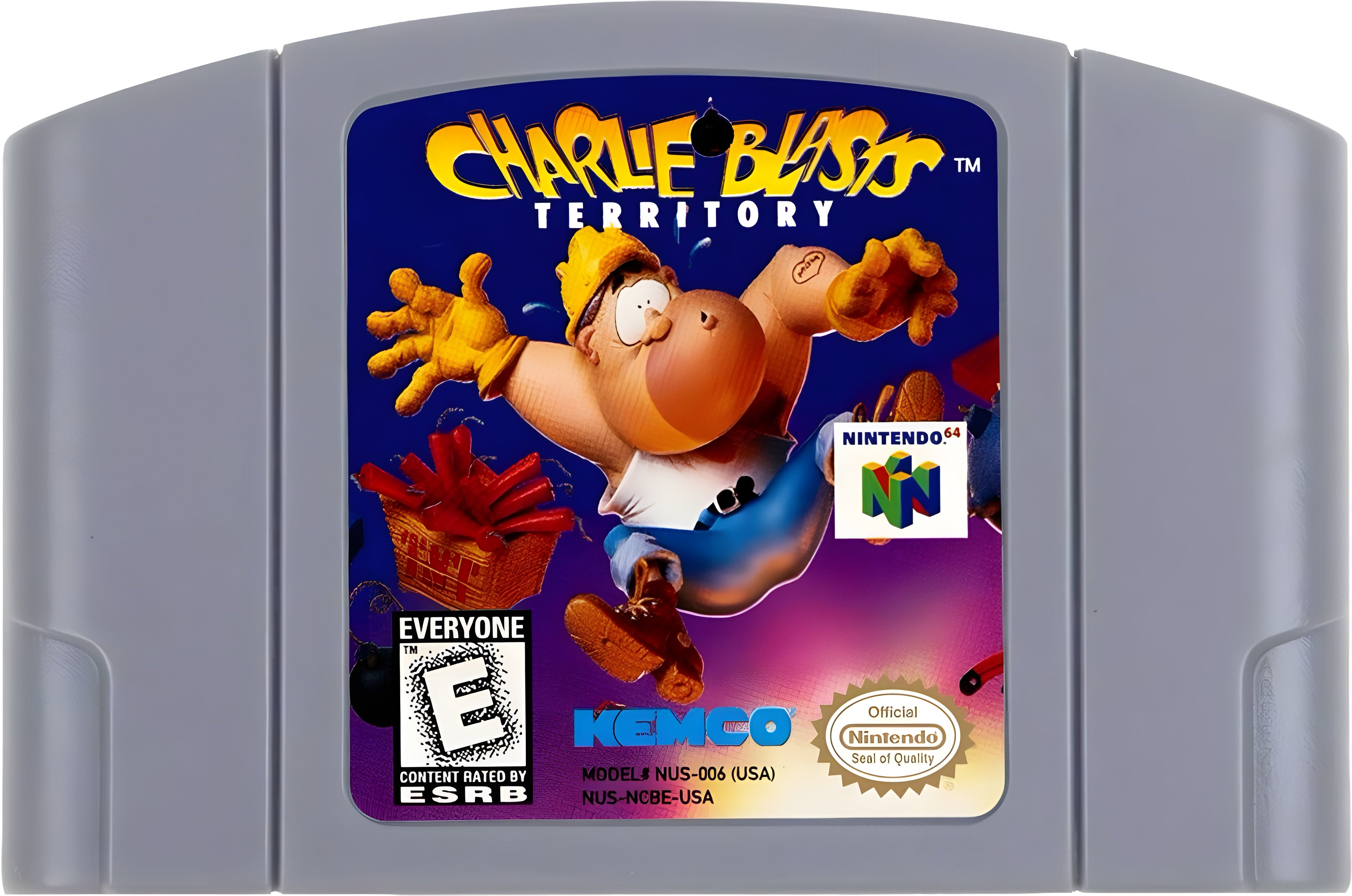 Charlie Blasts N64 - Video Game - Used - CaveGamers - Image 3