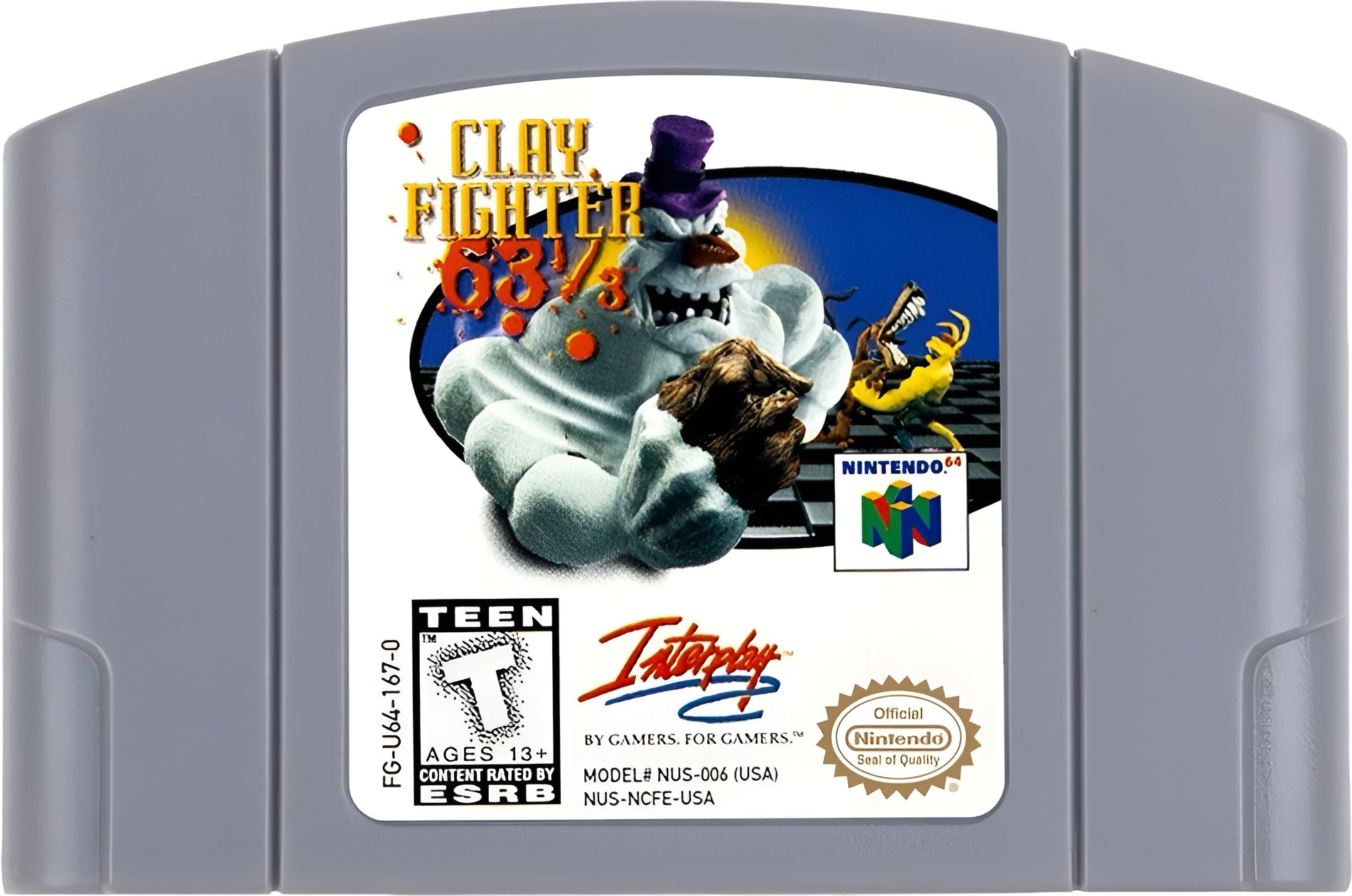 Clay Fighter 63 1/3 N64 - Video Game - Used - CaveGamers - Image 3