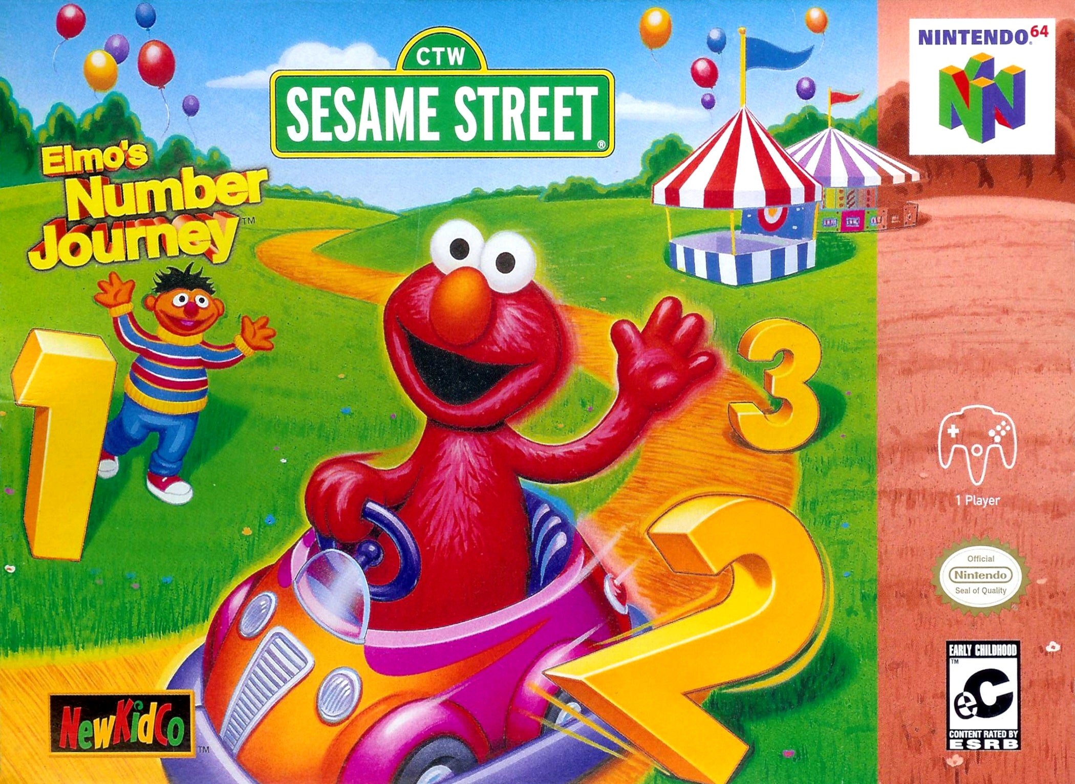 Elmo's Number Journey N64 - Video Game - Used - CaveGamers