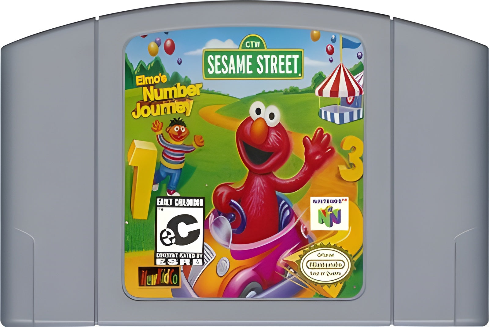 Elmo's Number Journey N64 - Video Game - Used - CaveGamers - Image 3