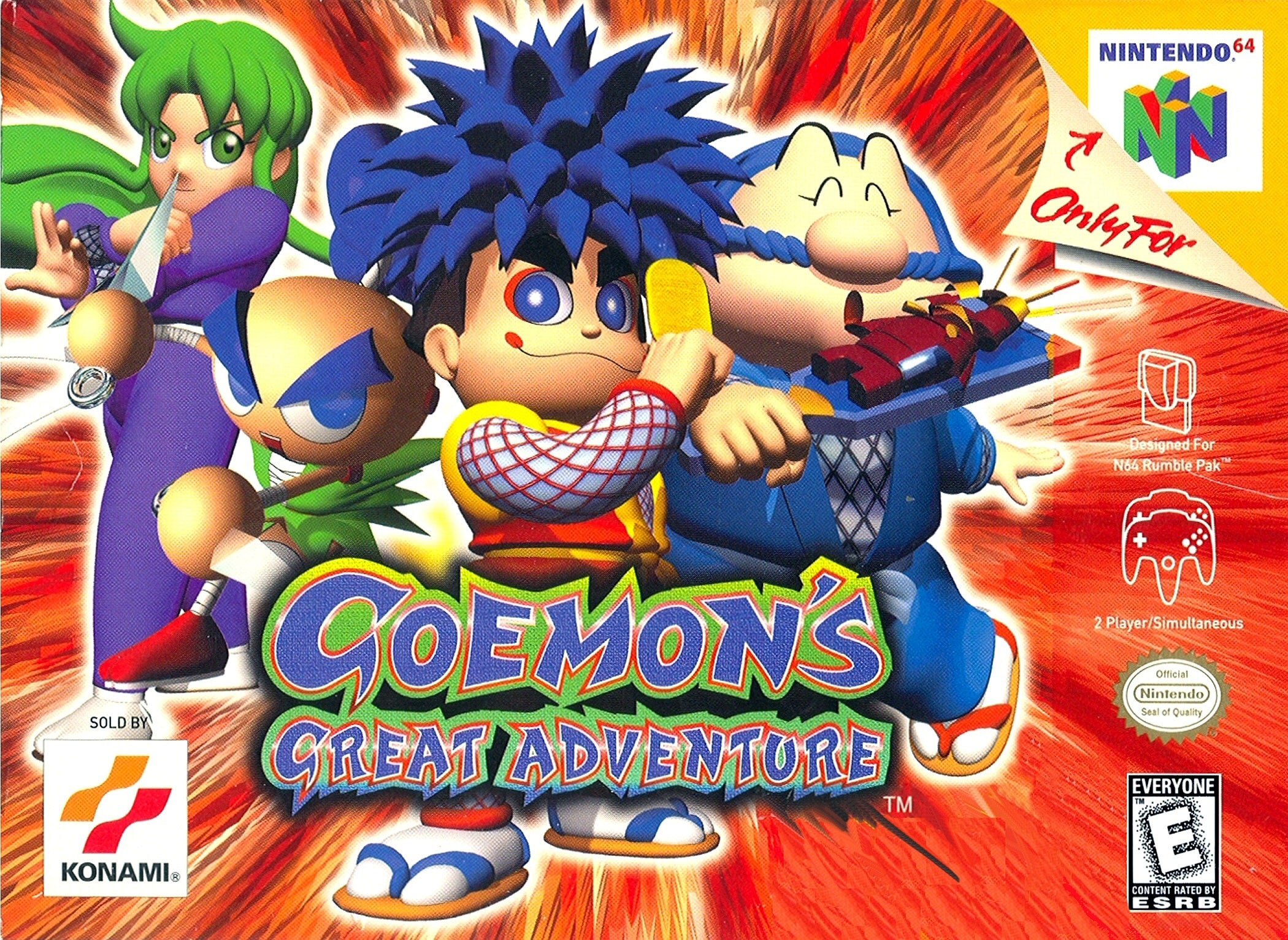 Goemon's Great Adventure N64 - Video Game - Used - CaveGamers