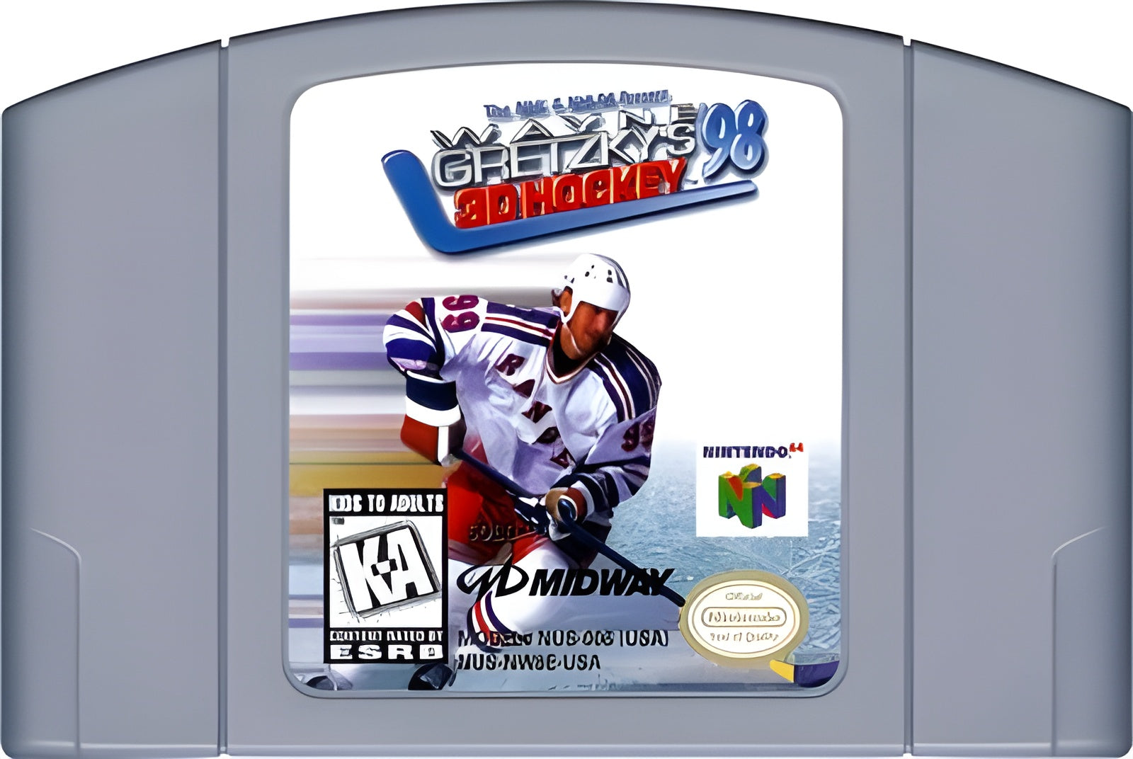 Wayne Gretzky's 3D Hockey 98 N64 - Video Game - Used - CaveGamers - Image 3