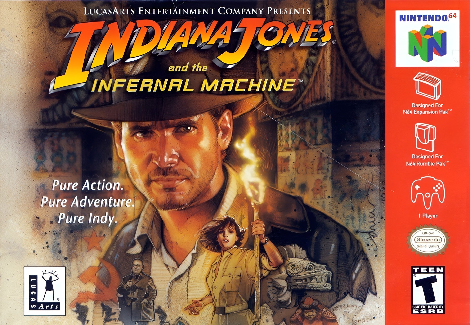 Indiana Jones Infernal Machine N64 - Video Game - Used - CaveGamers