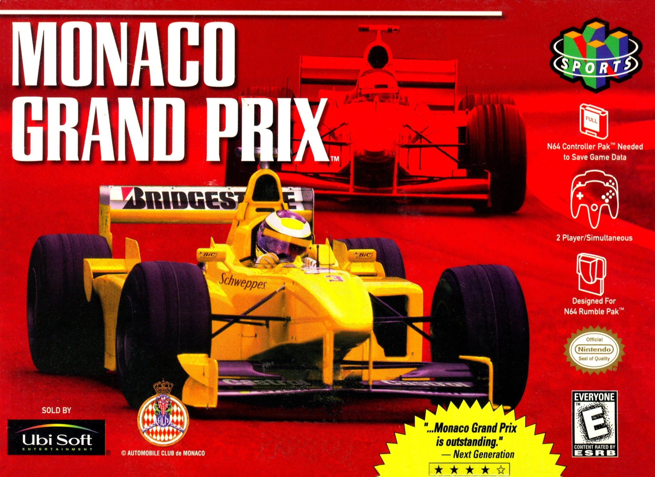 Monaco Grand Prix N64 - Video Game - Used - CaveGamers