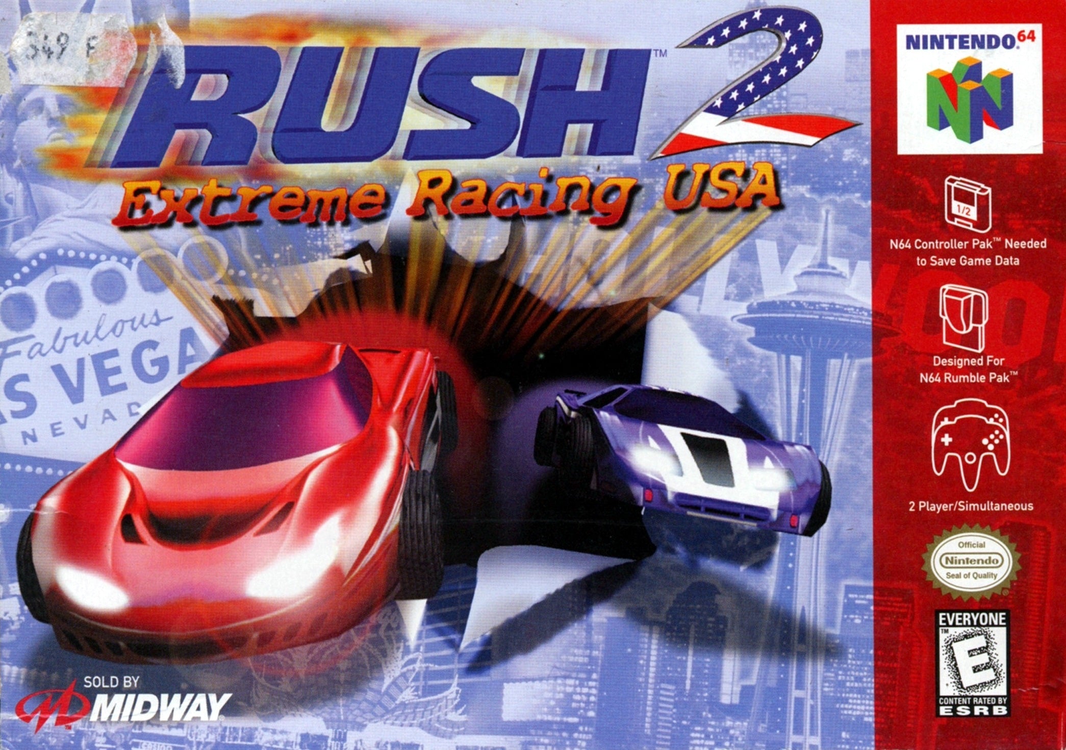 Rush 2 N64 - Video Game - Used - CaveGamers