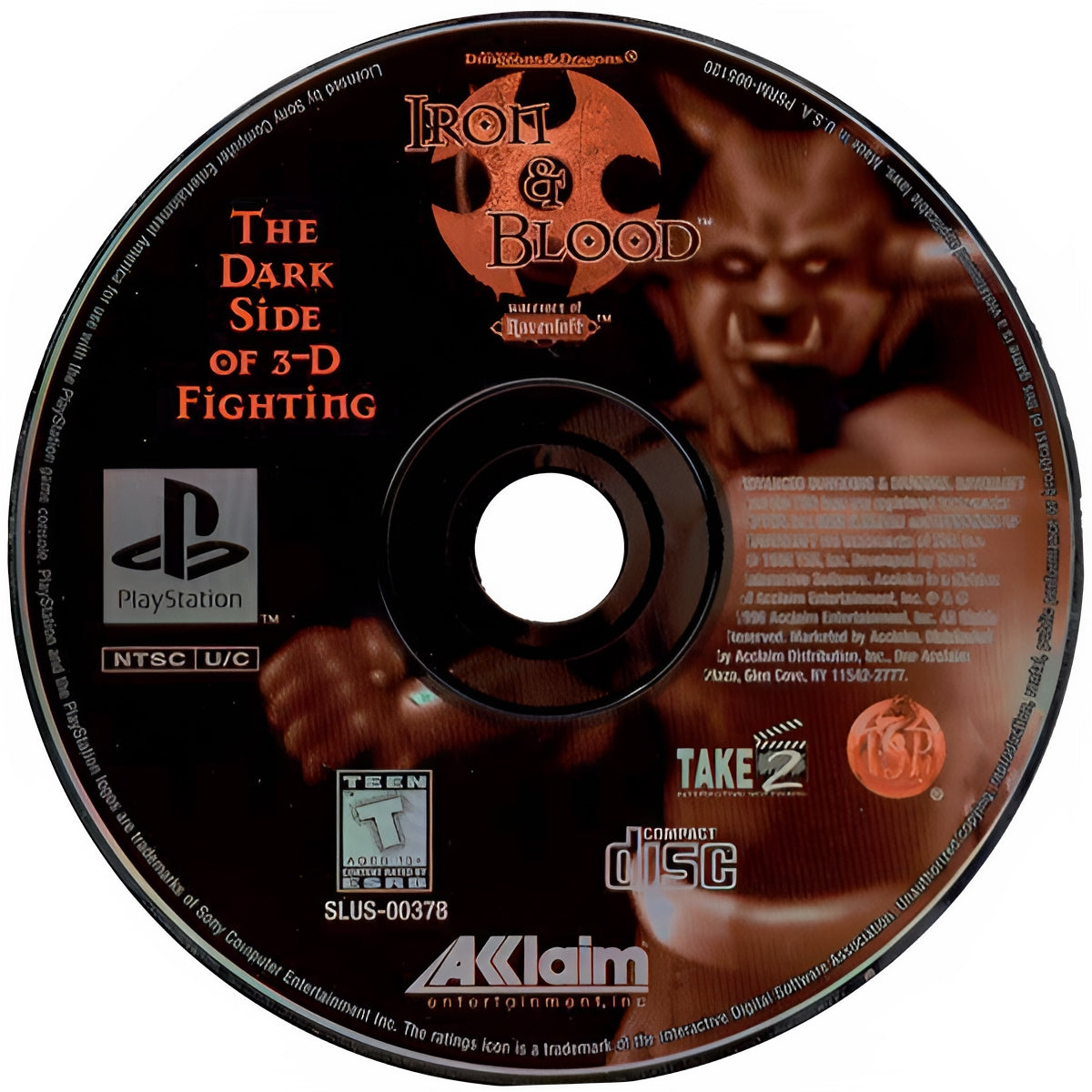 Advanced Dungeons & Dragons Iron and Blood Playstation - Video Game - Used - CaveGamers - Image 3