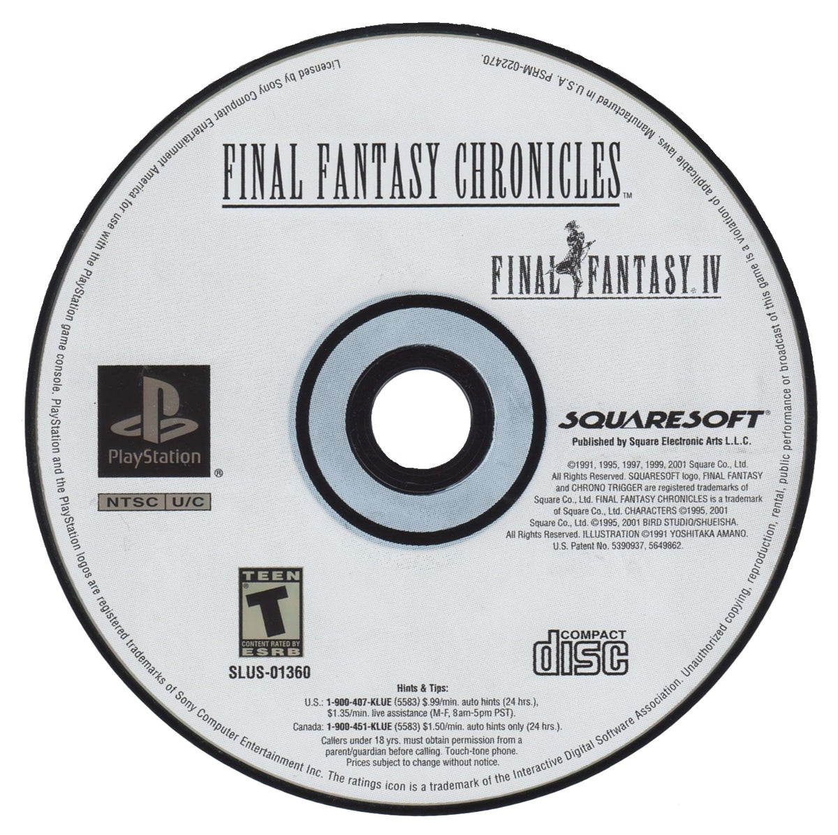 Final Fantasy Chronicles Playstation - Video Game - Used - CaveGamers - Image 3
