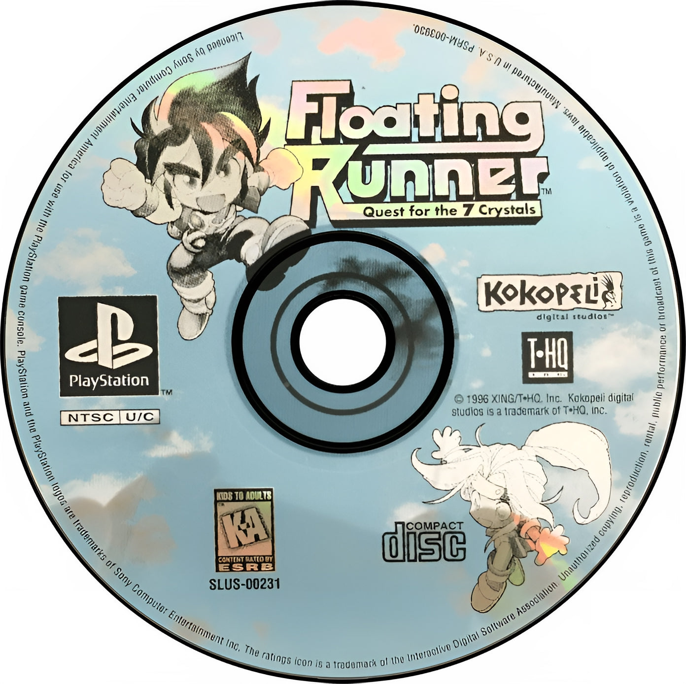 Floating Runner Quest for the 7 Crystals Playstation - Video Game - Used - CaveGamers - Image 3