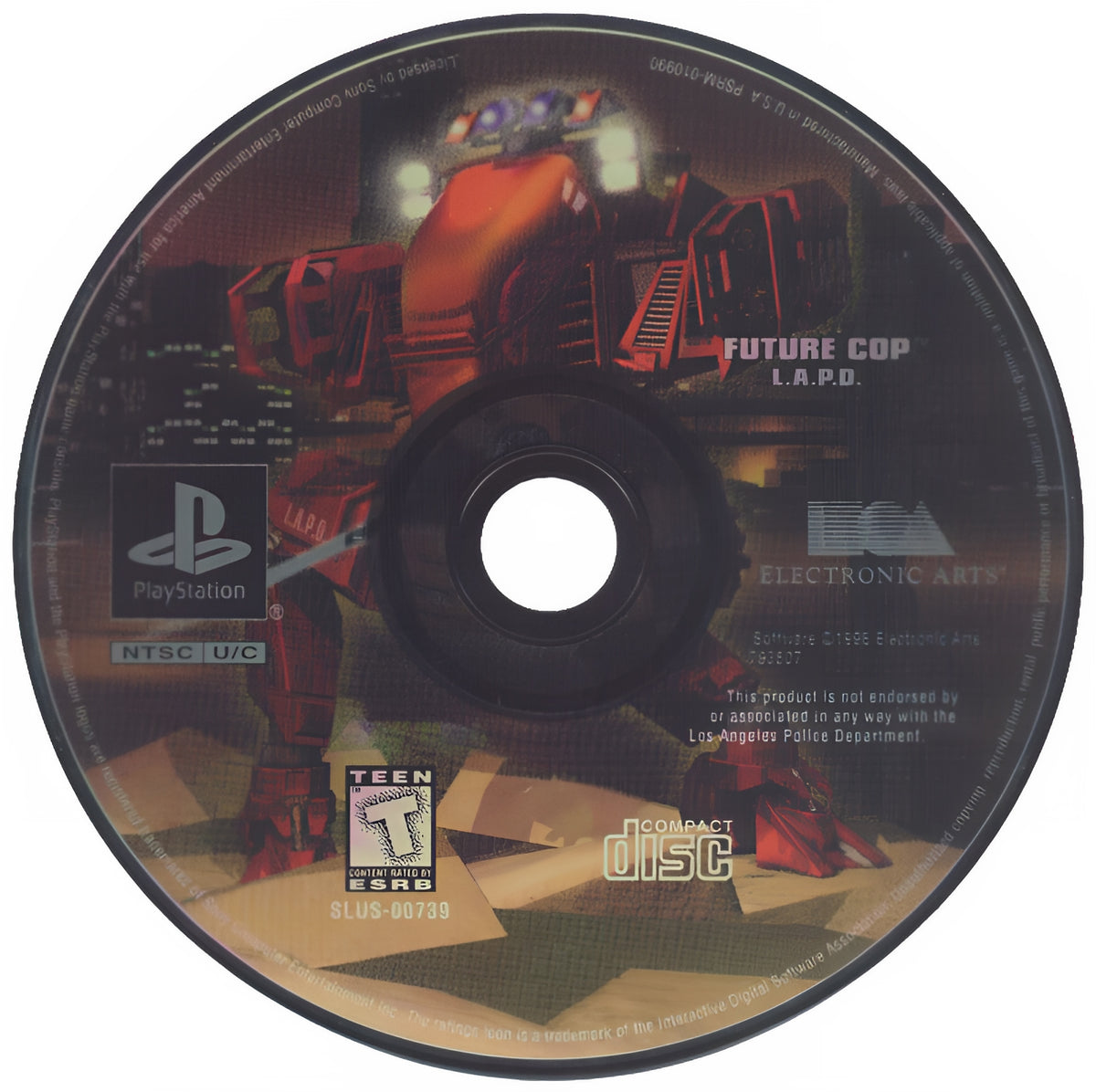 Future Cop LAPD Playstation - Video Game - Used - CaveGamers - Image 3